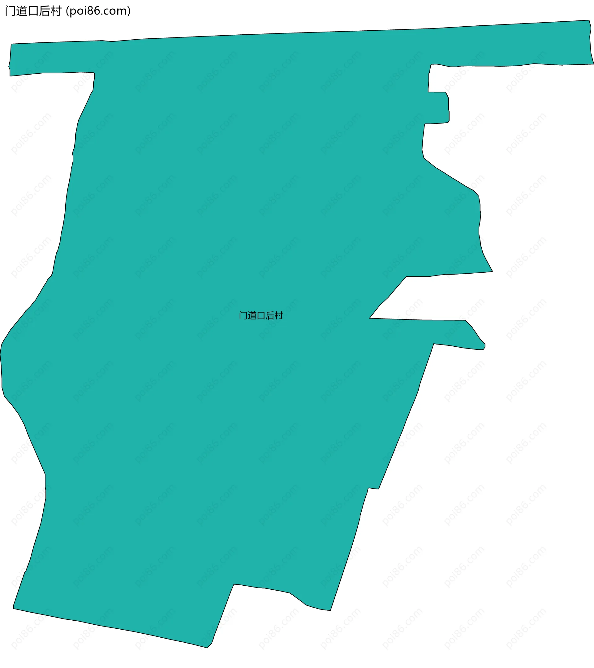 门道口后村边界地图