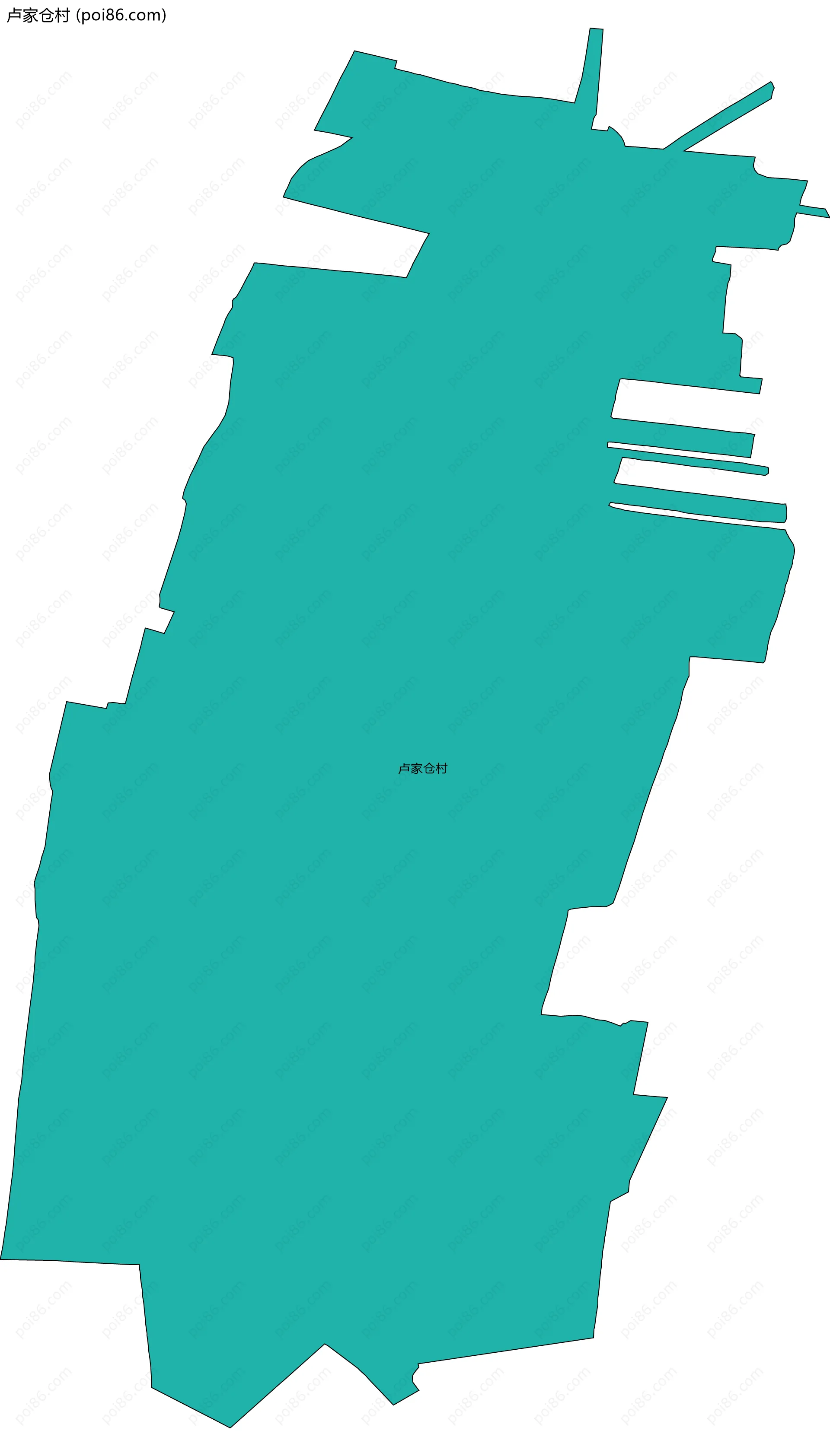 卢家仓村边界地图