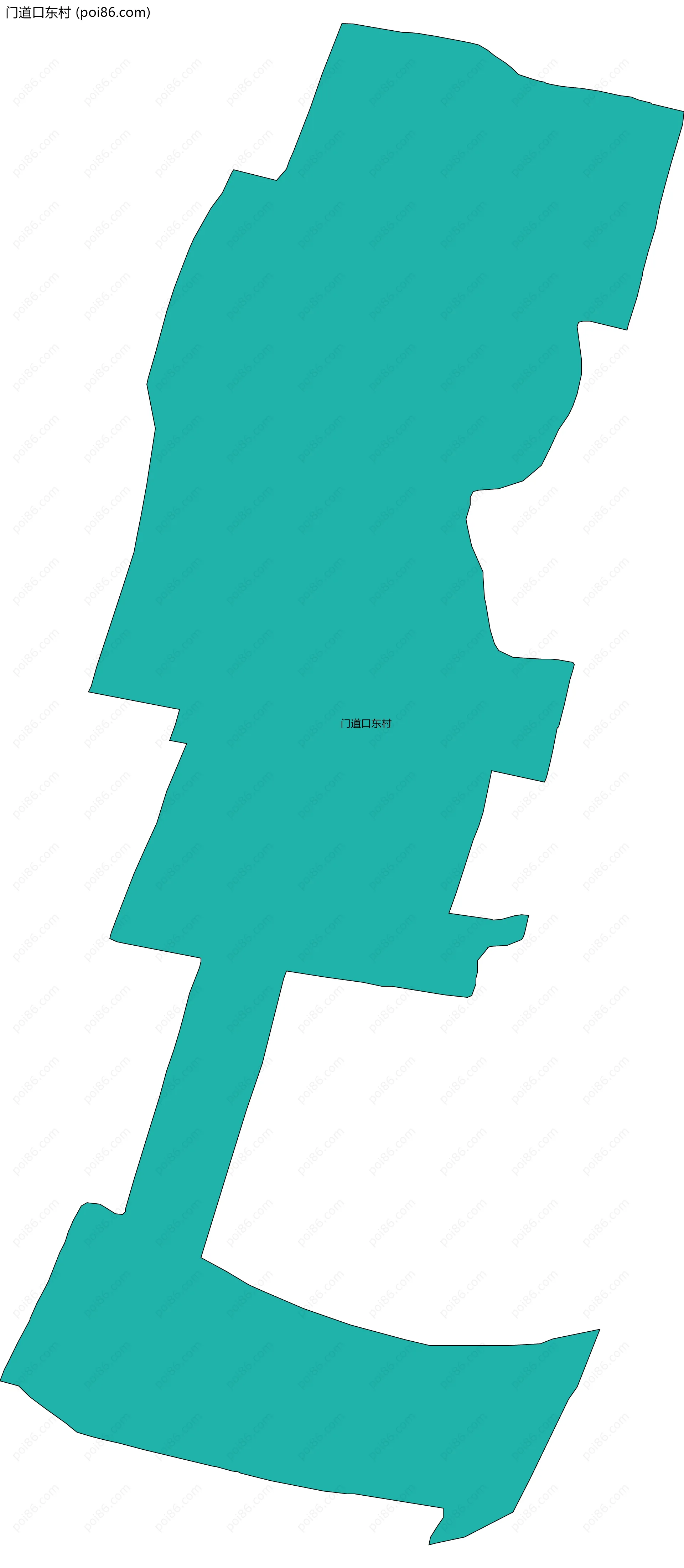 门道口东村边界地图