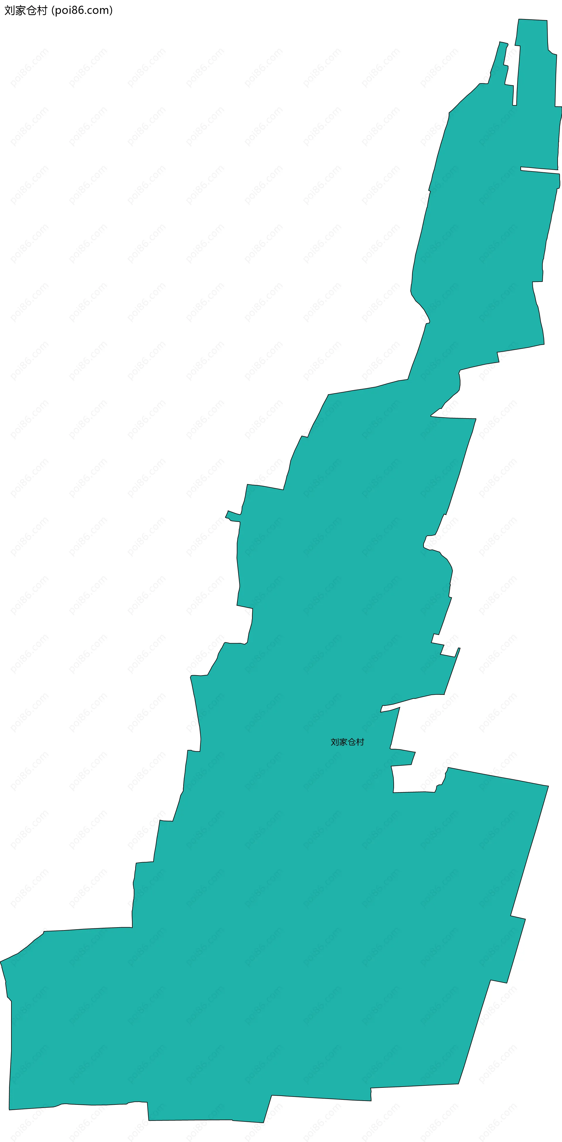 刘家仓村边界地图