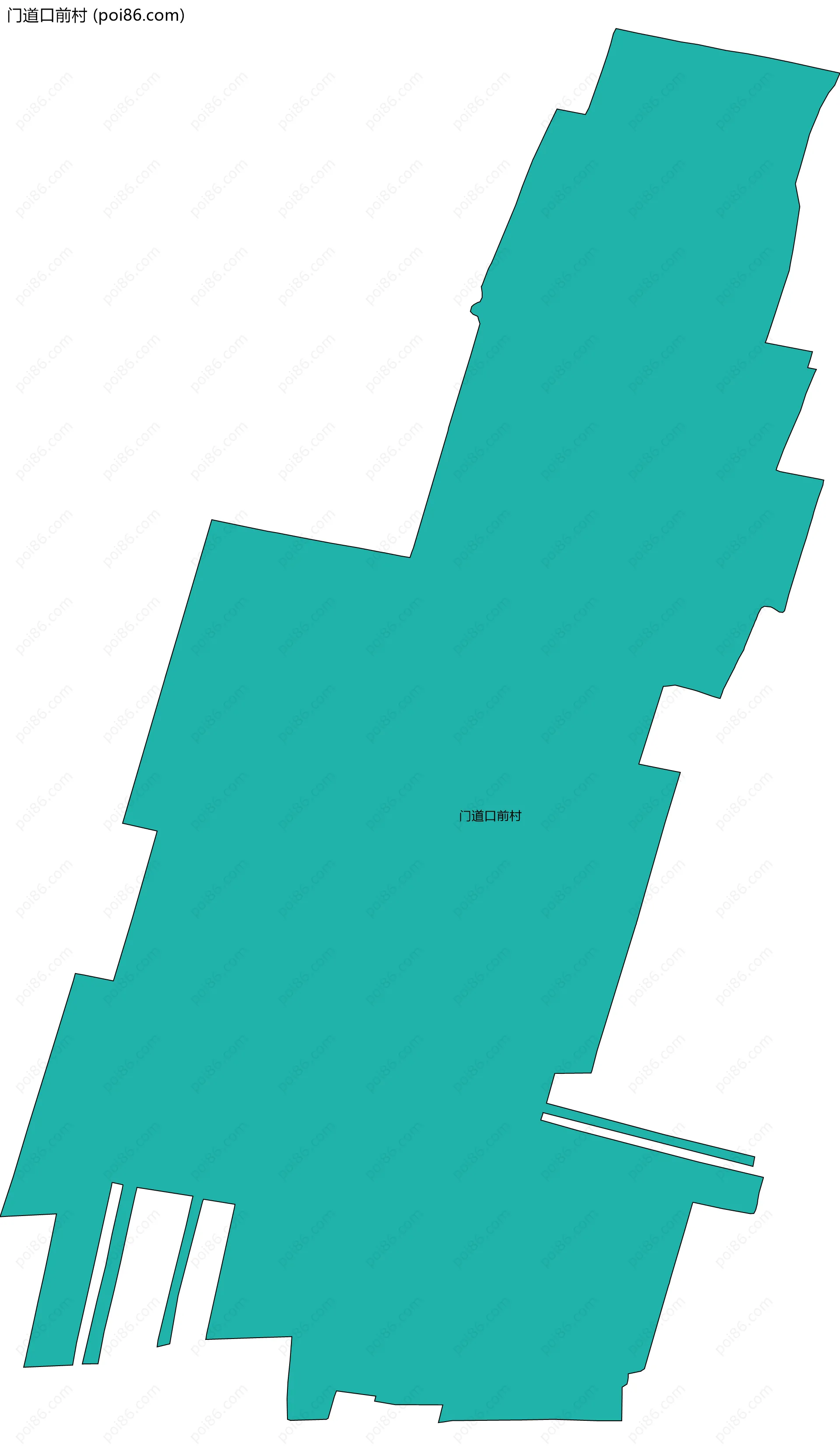 门道口前村边界地图