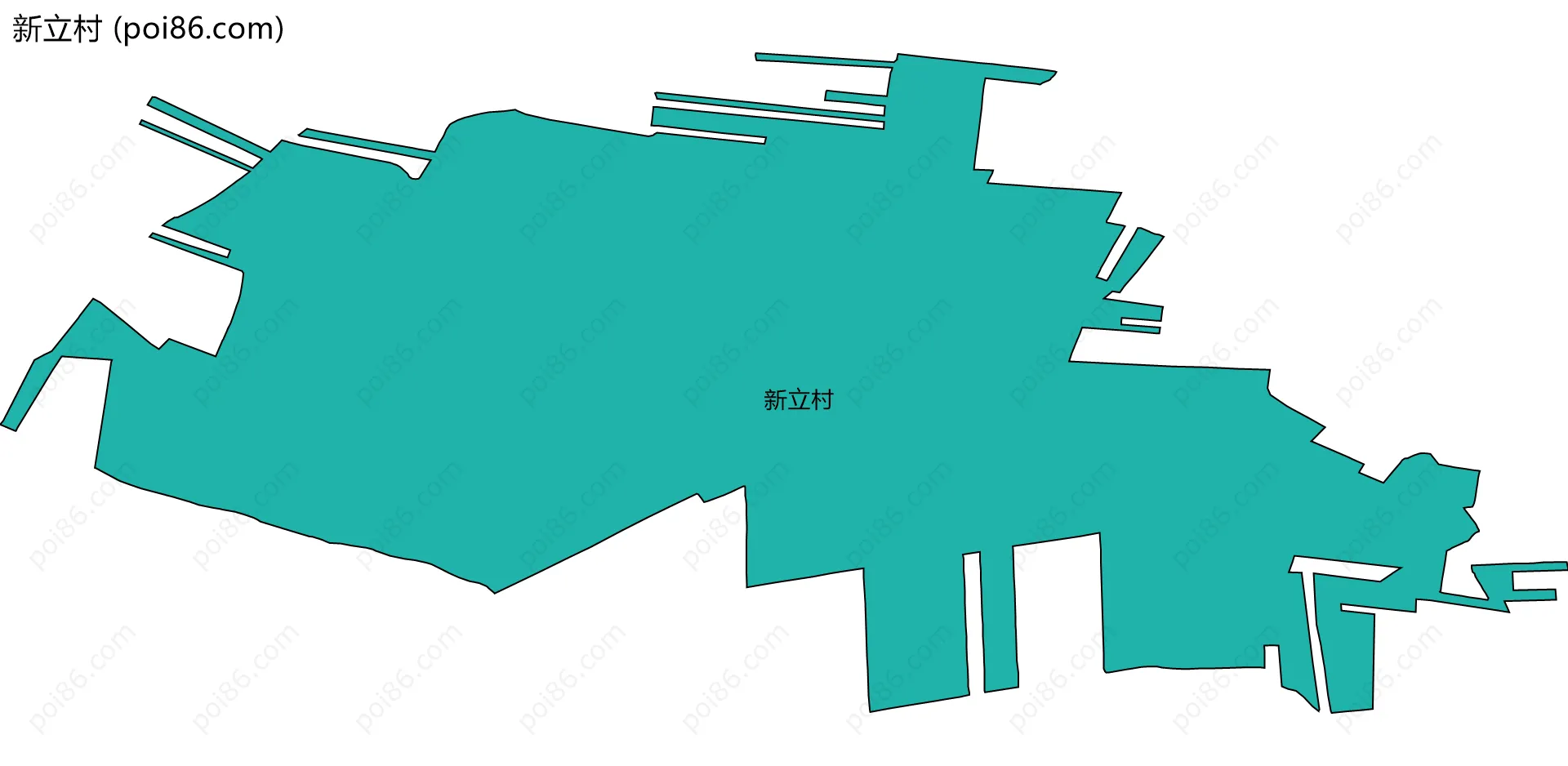 新立村边界地图