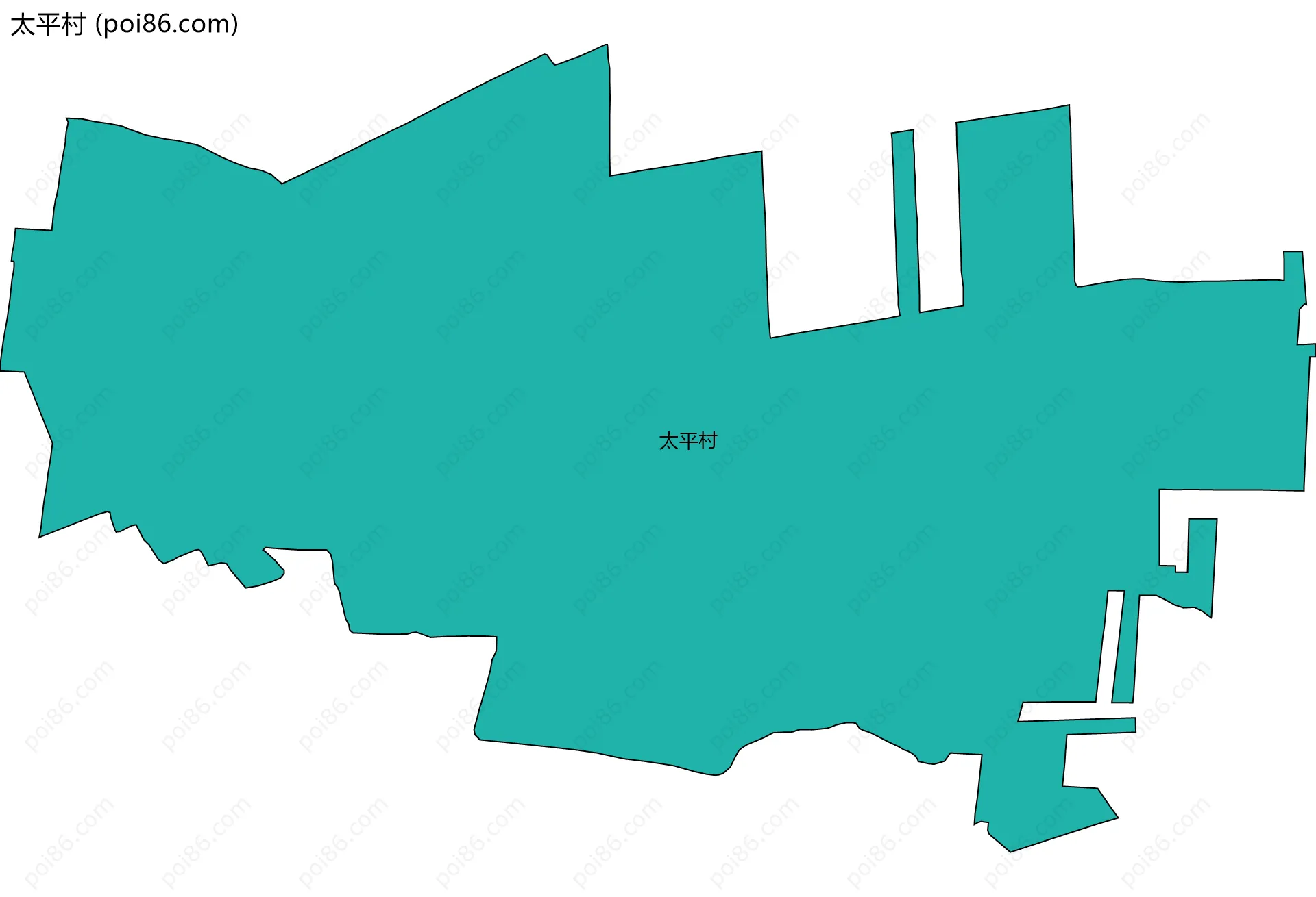 太平村边界地图