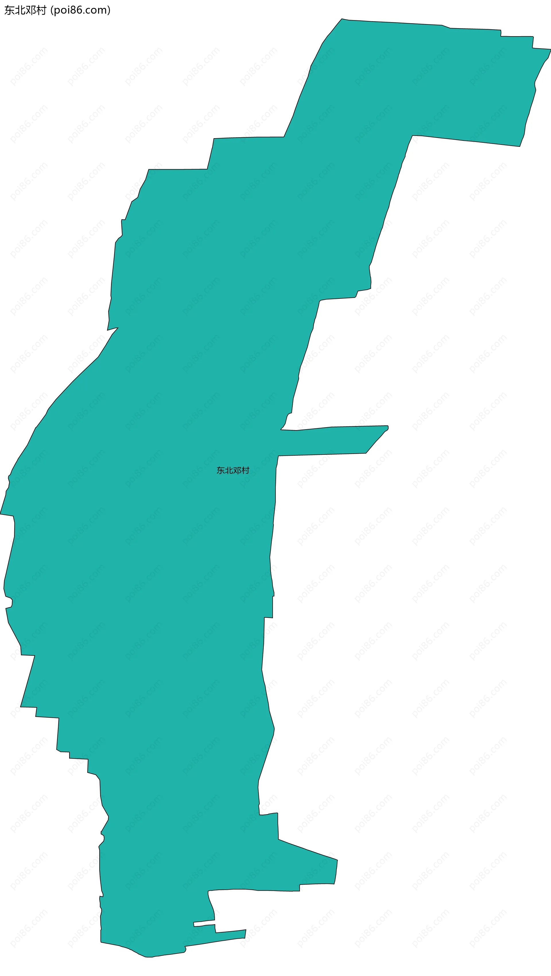 东北邓村边界地图