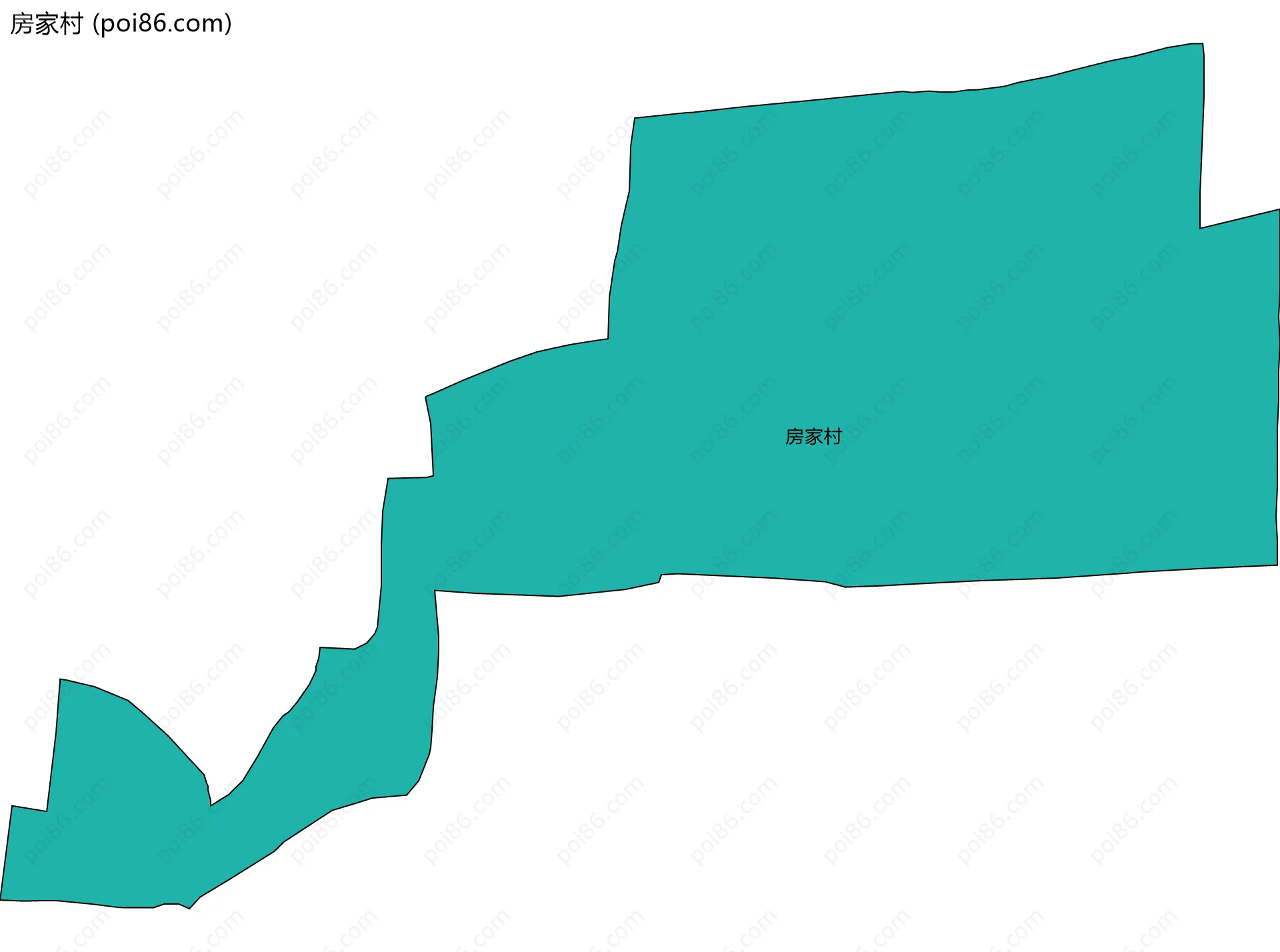 房家村边界地图