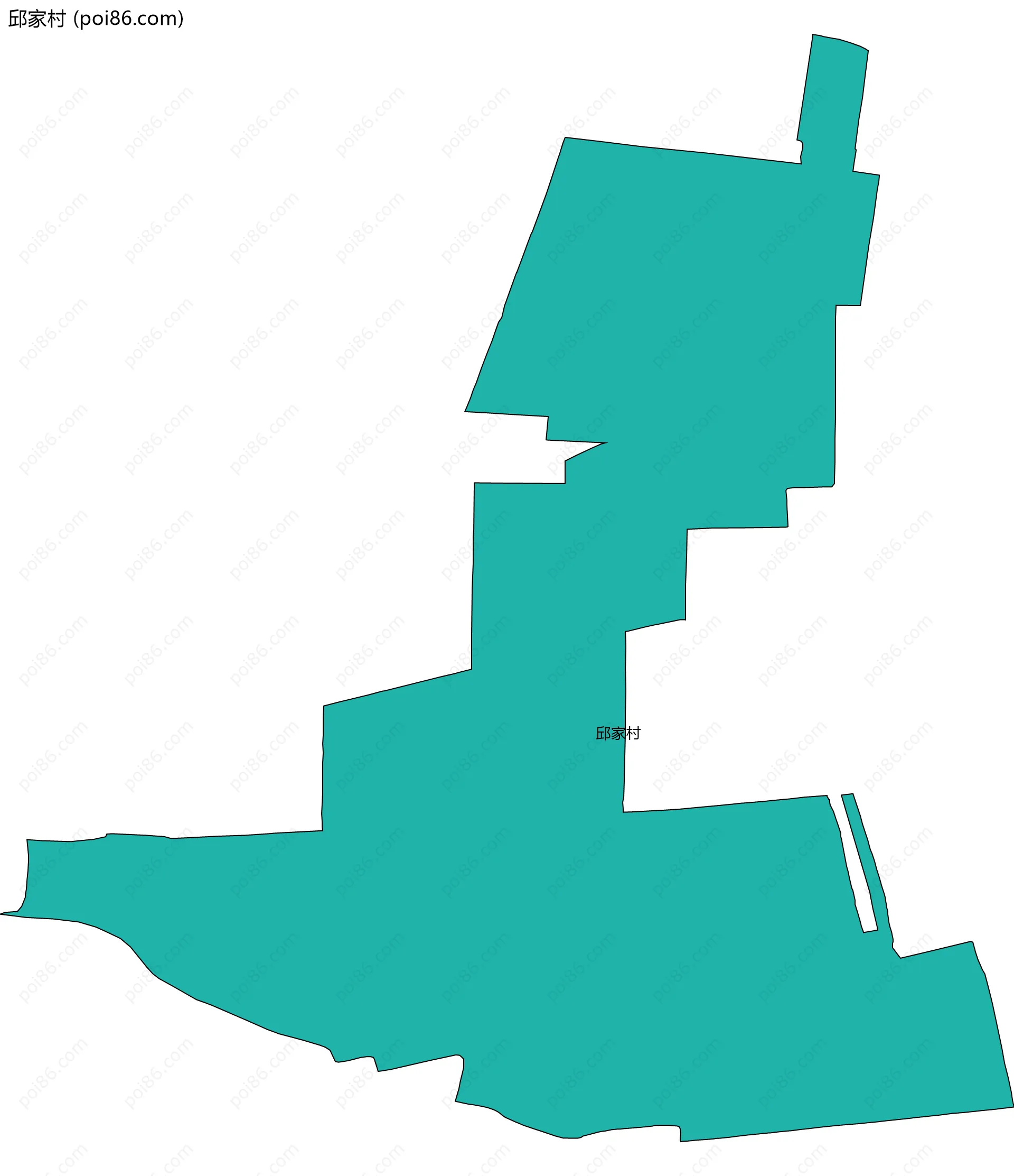 邱家村边界地图