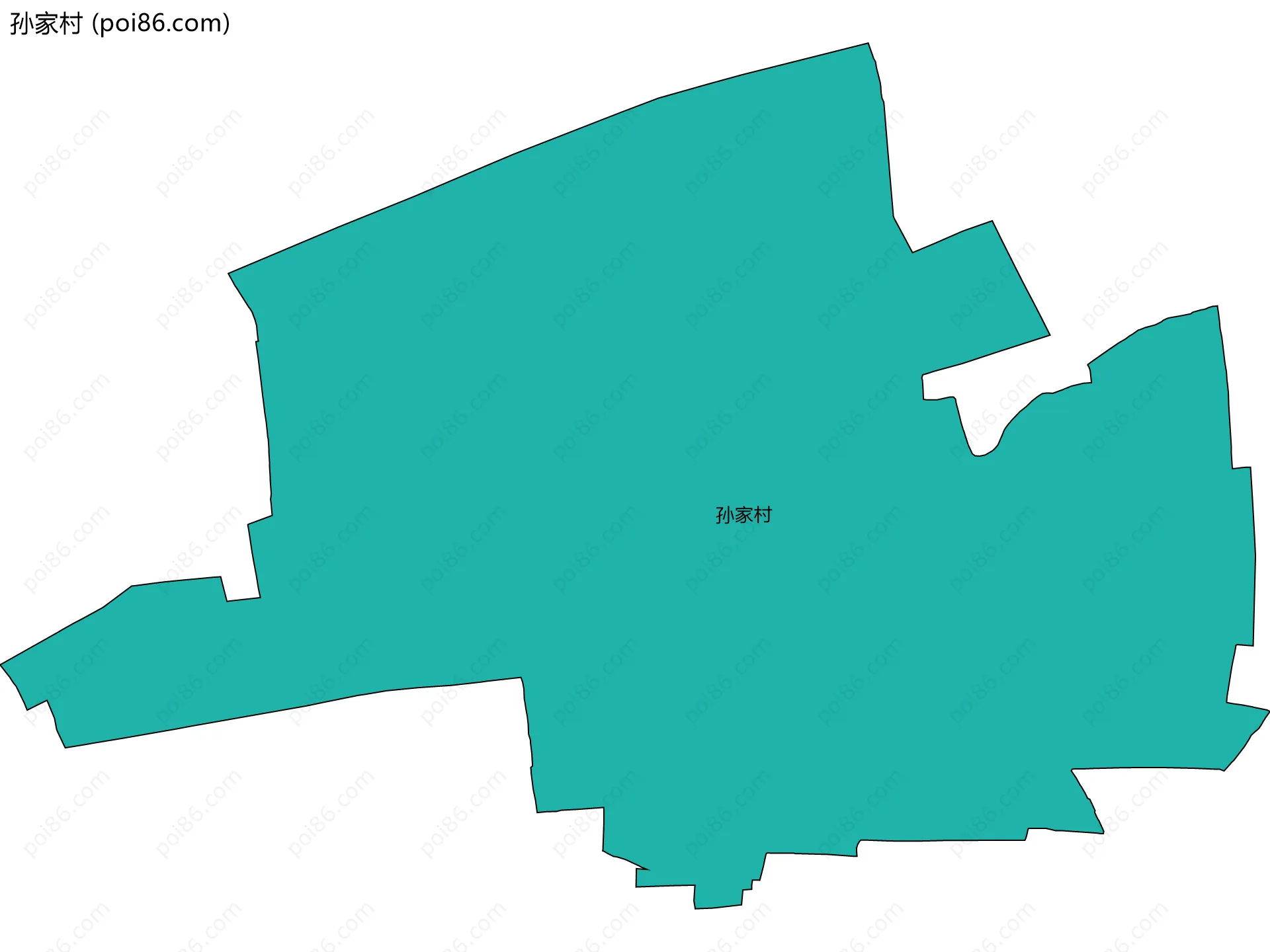 孙家村边界地图