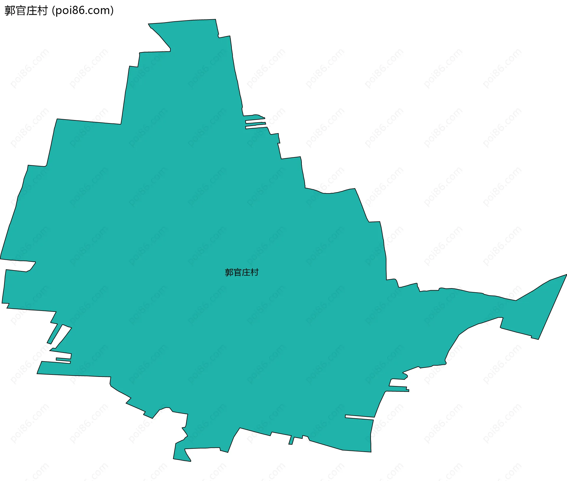 郭官庄村边界地图