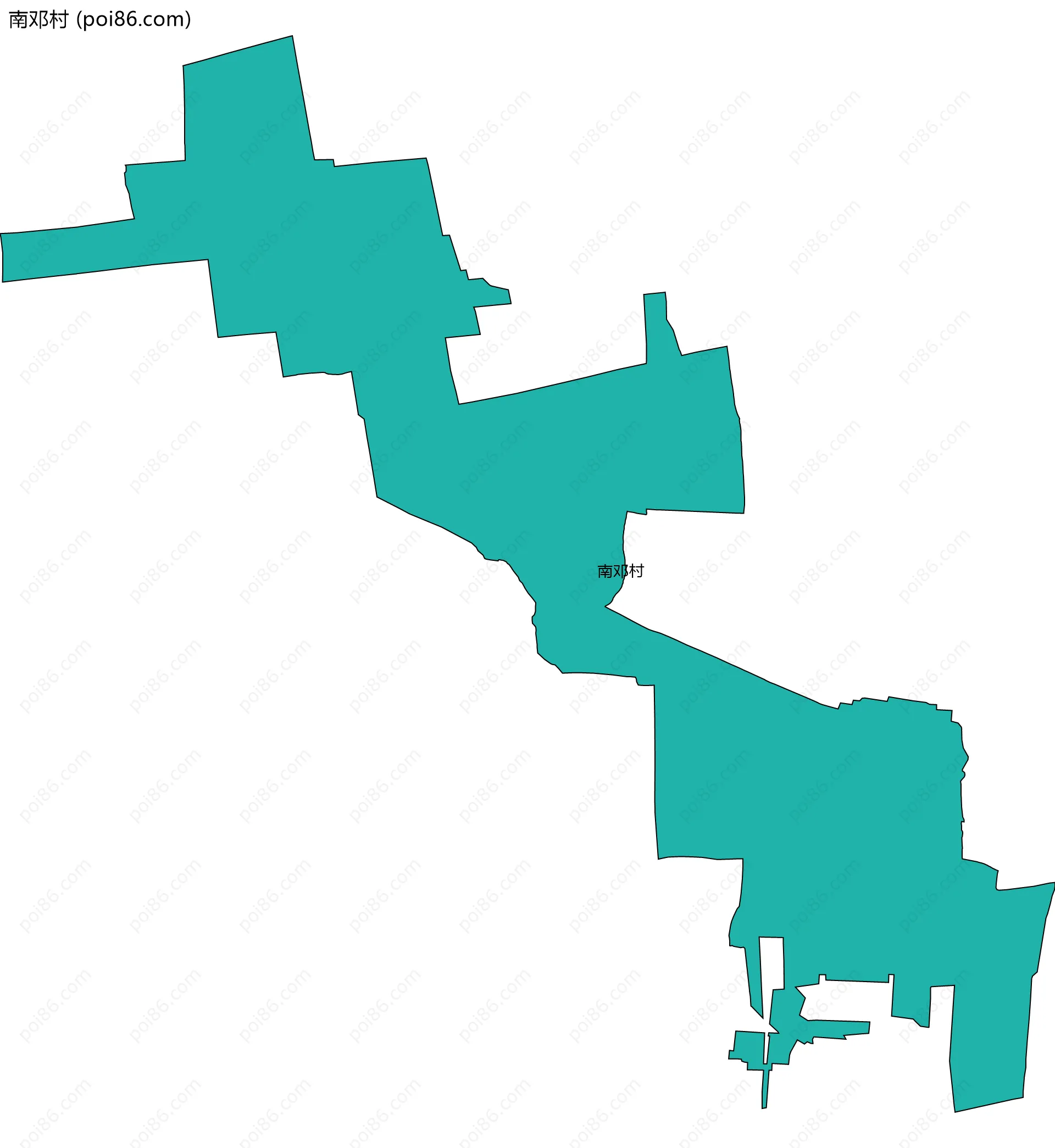 南邓村边界地图