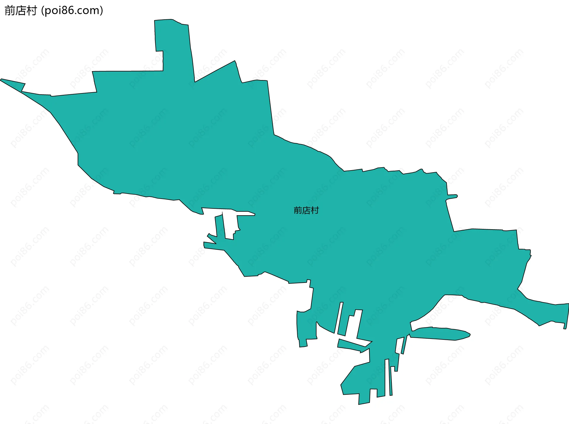 前店村边界地图