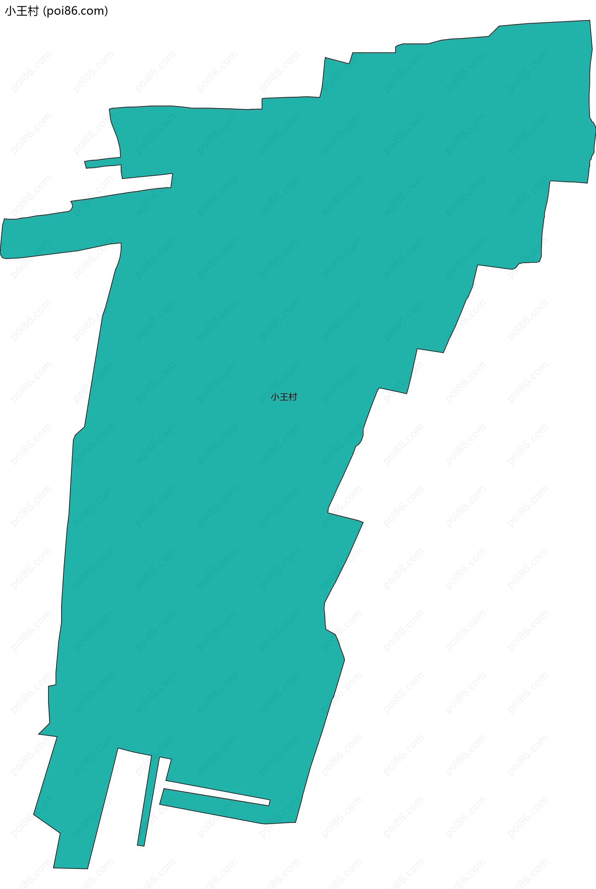 小王村边界地图