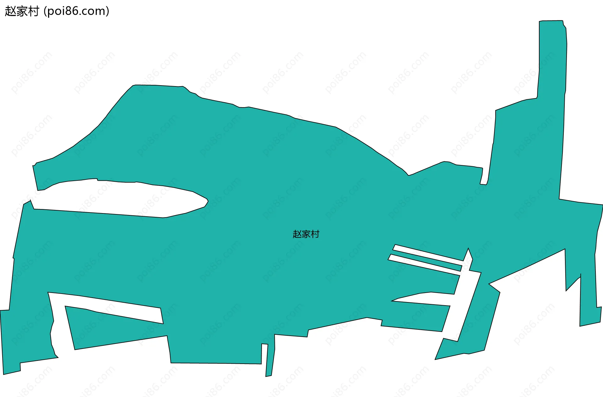 赵家村边界地图