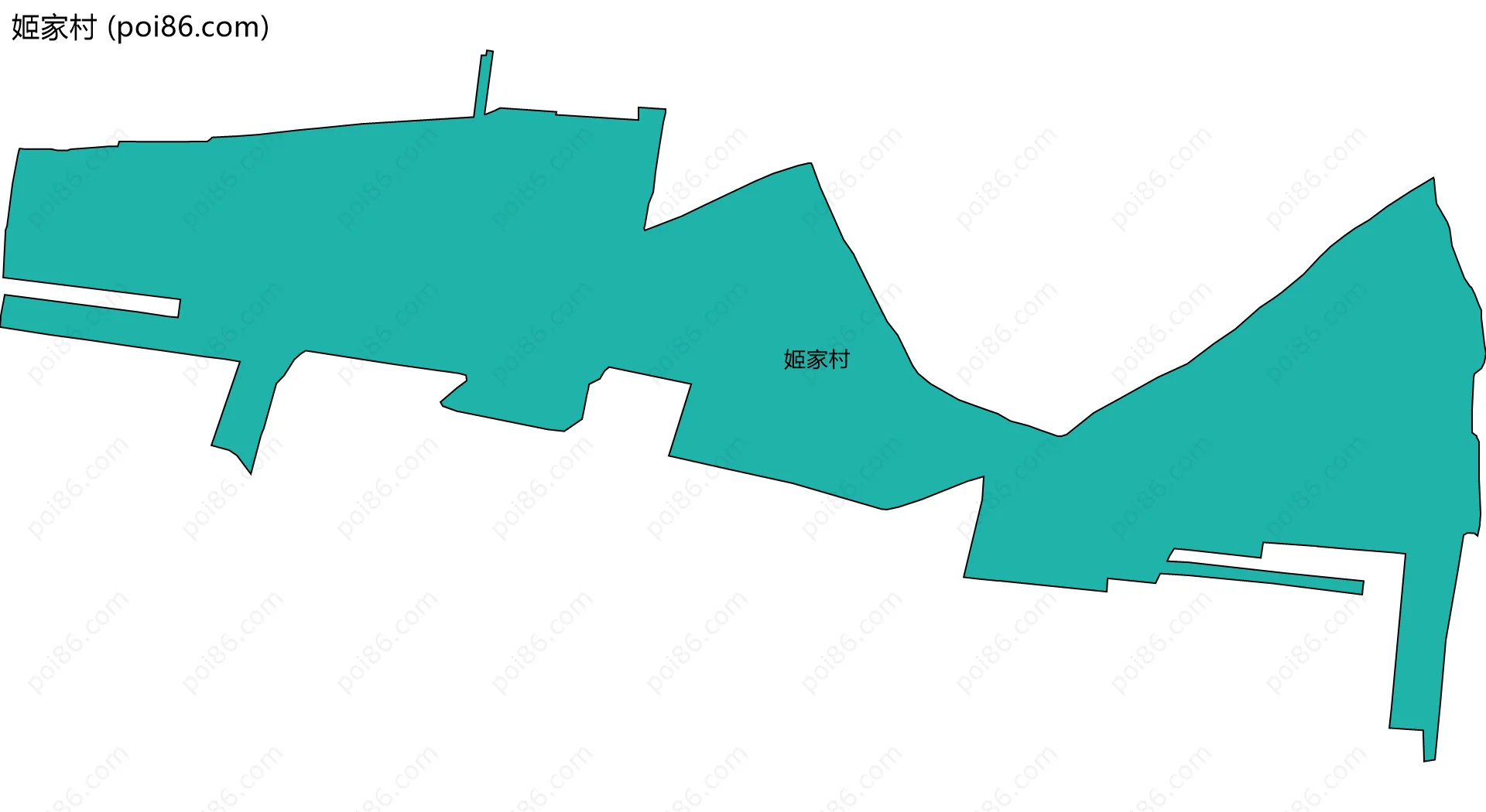 姬家村边界地图