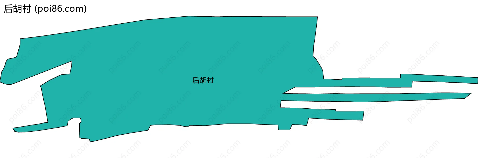 后胡村边界地图