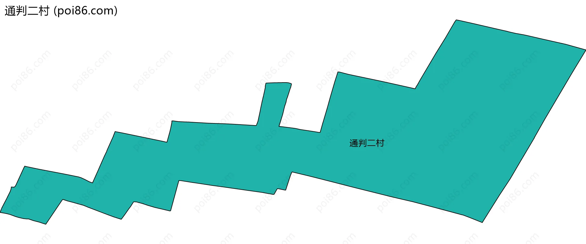 通判二村边界地图