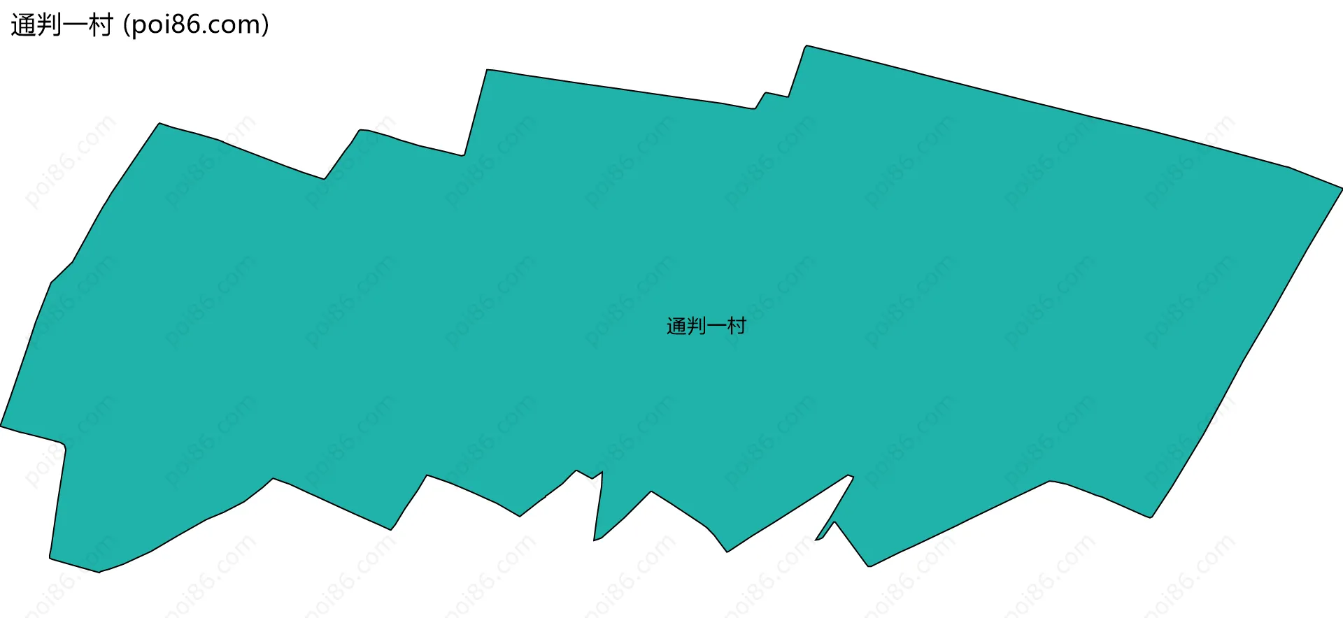 通判一村边界地图