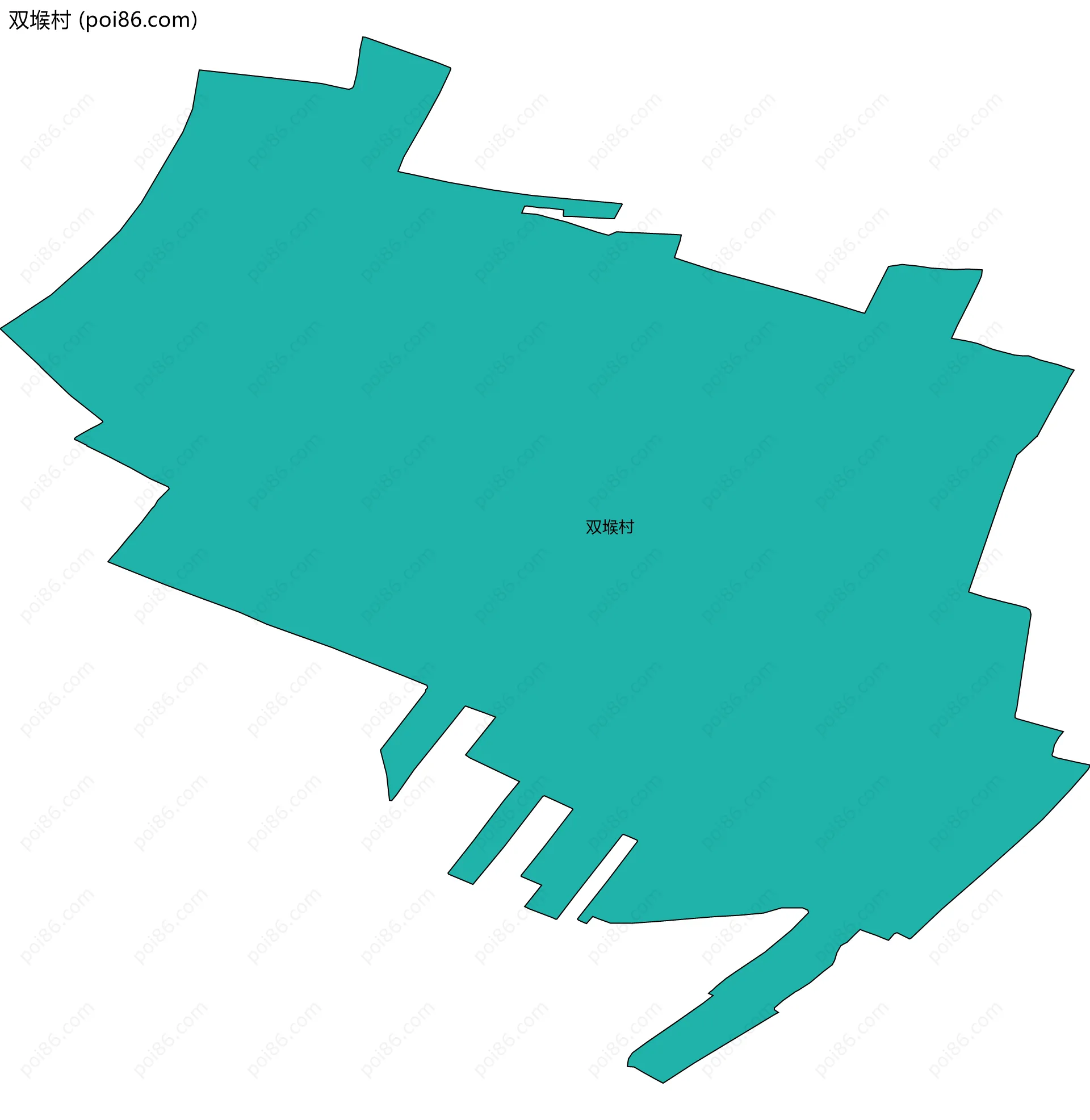 双堠村边界地图