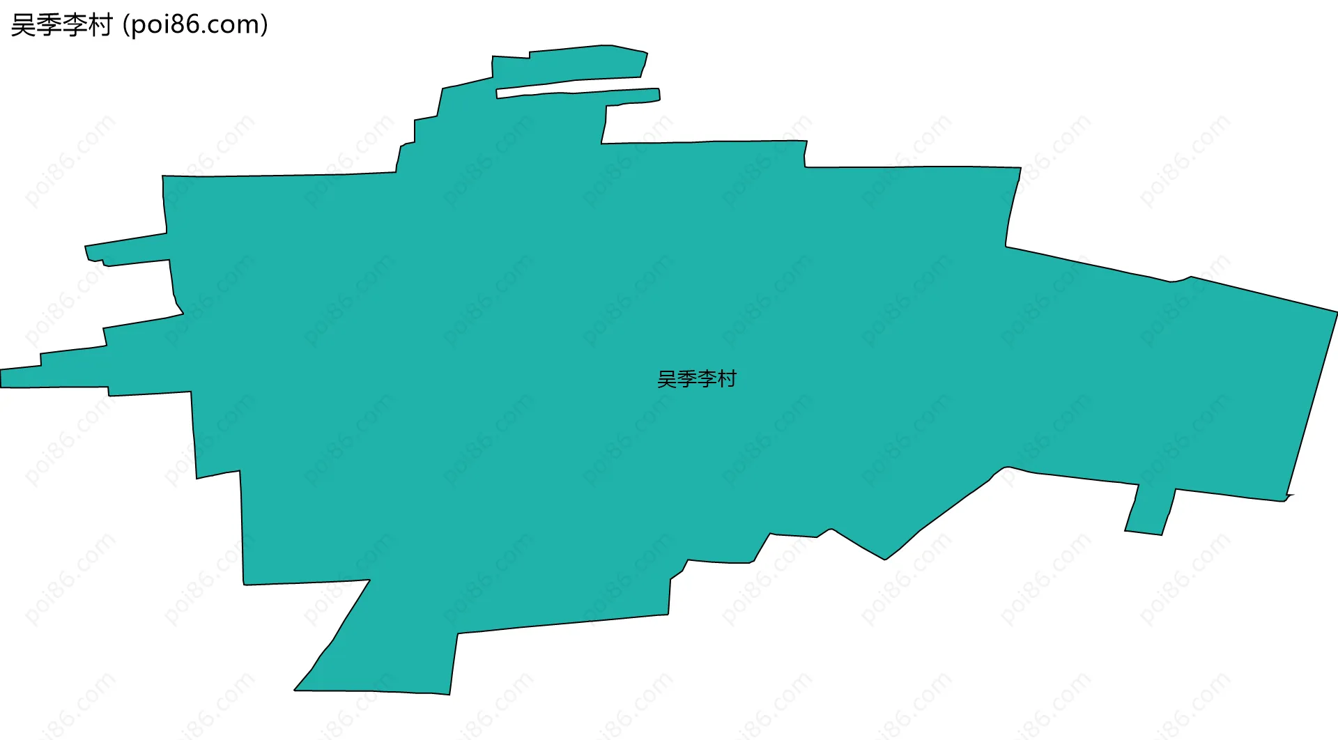 吴季李村边界地图