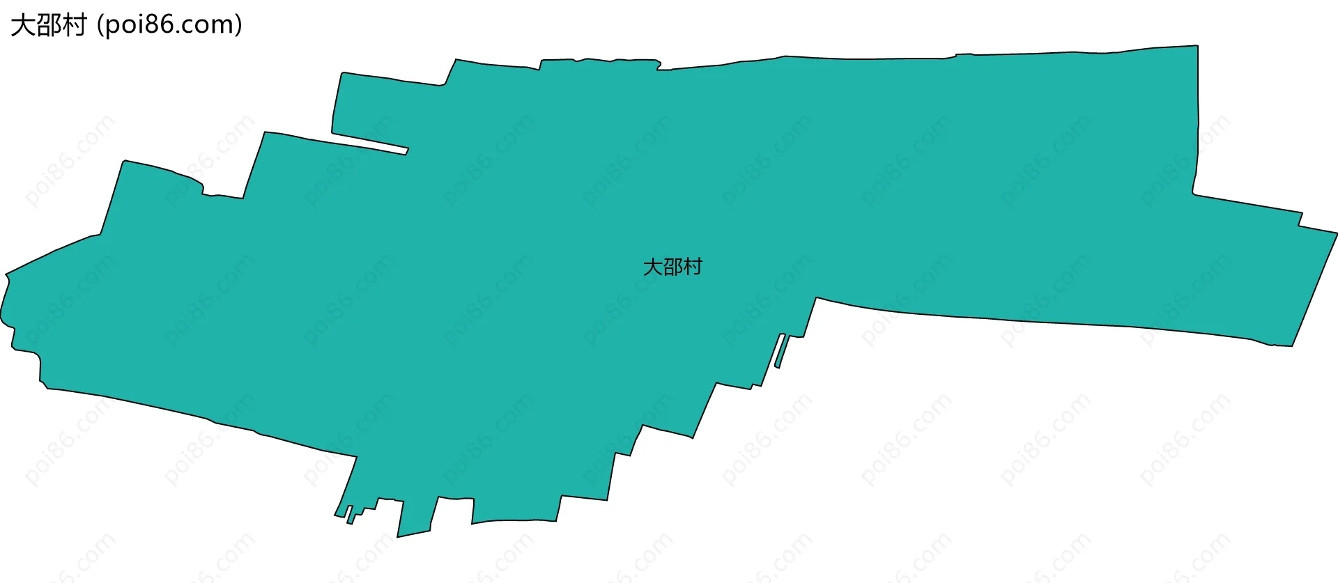 大邵村边界地图
