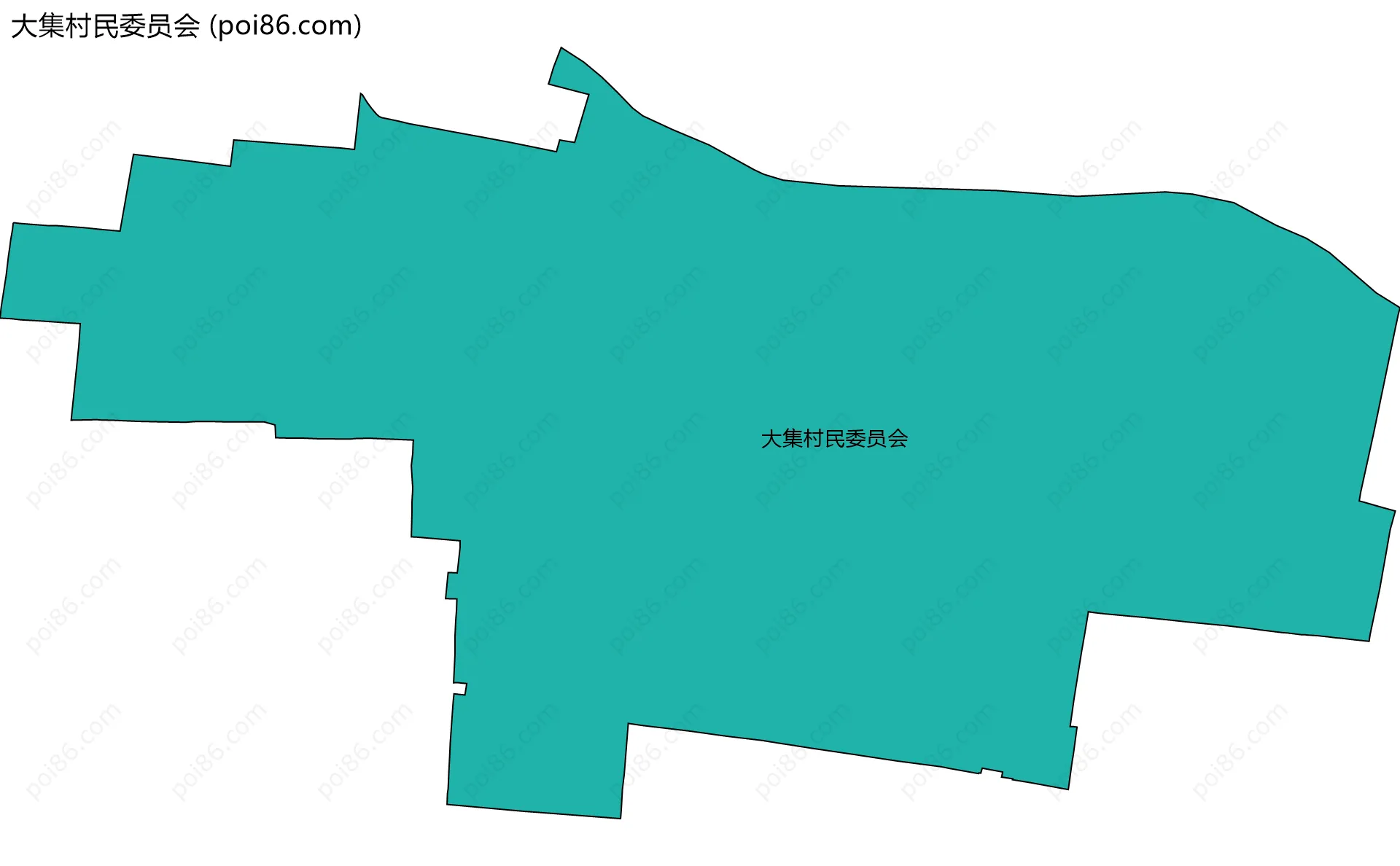大集村民委员会边界地图