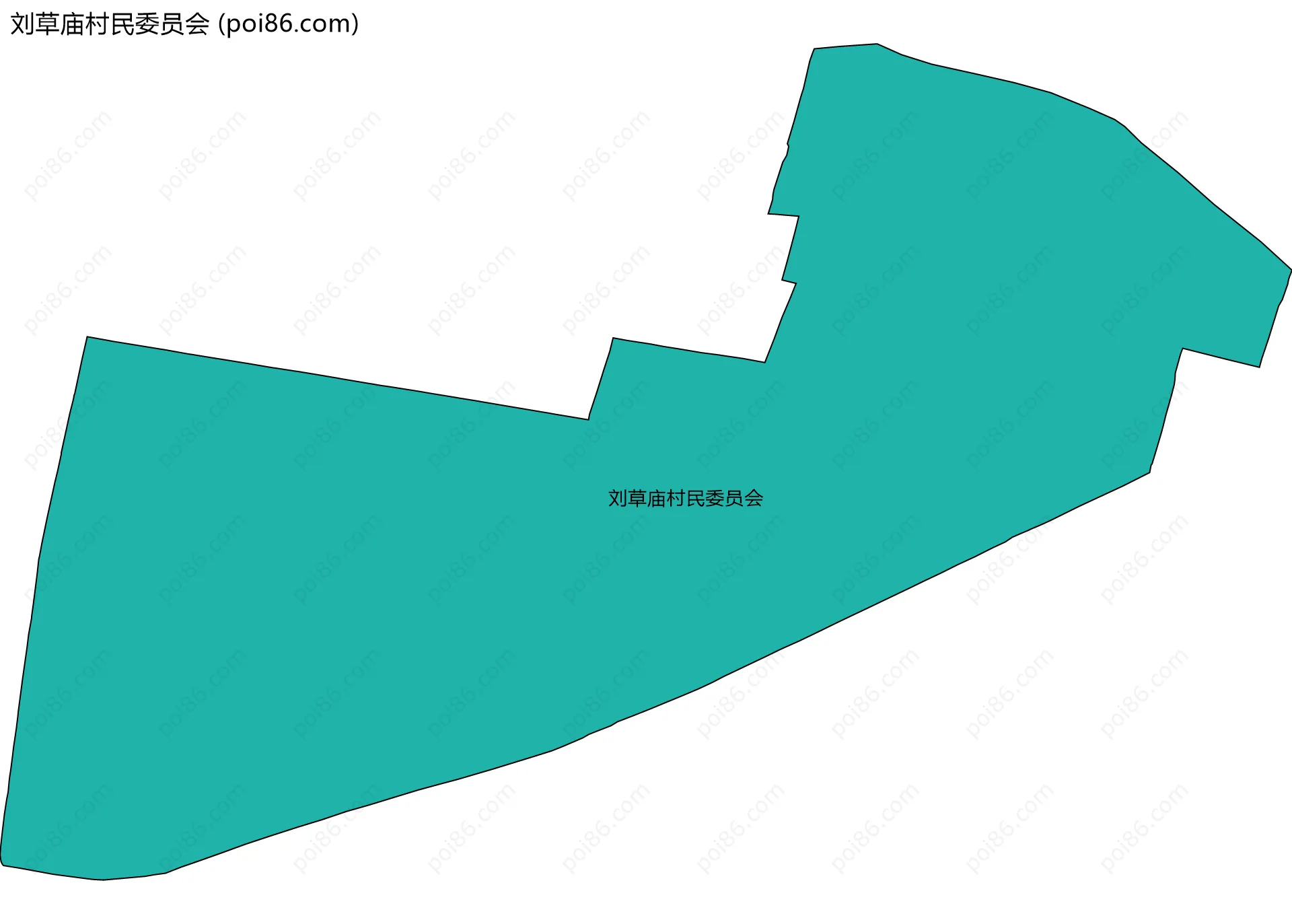 刘草庙村民委员会边界地图