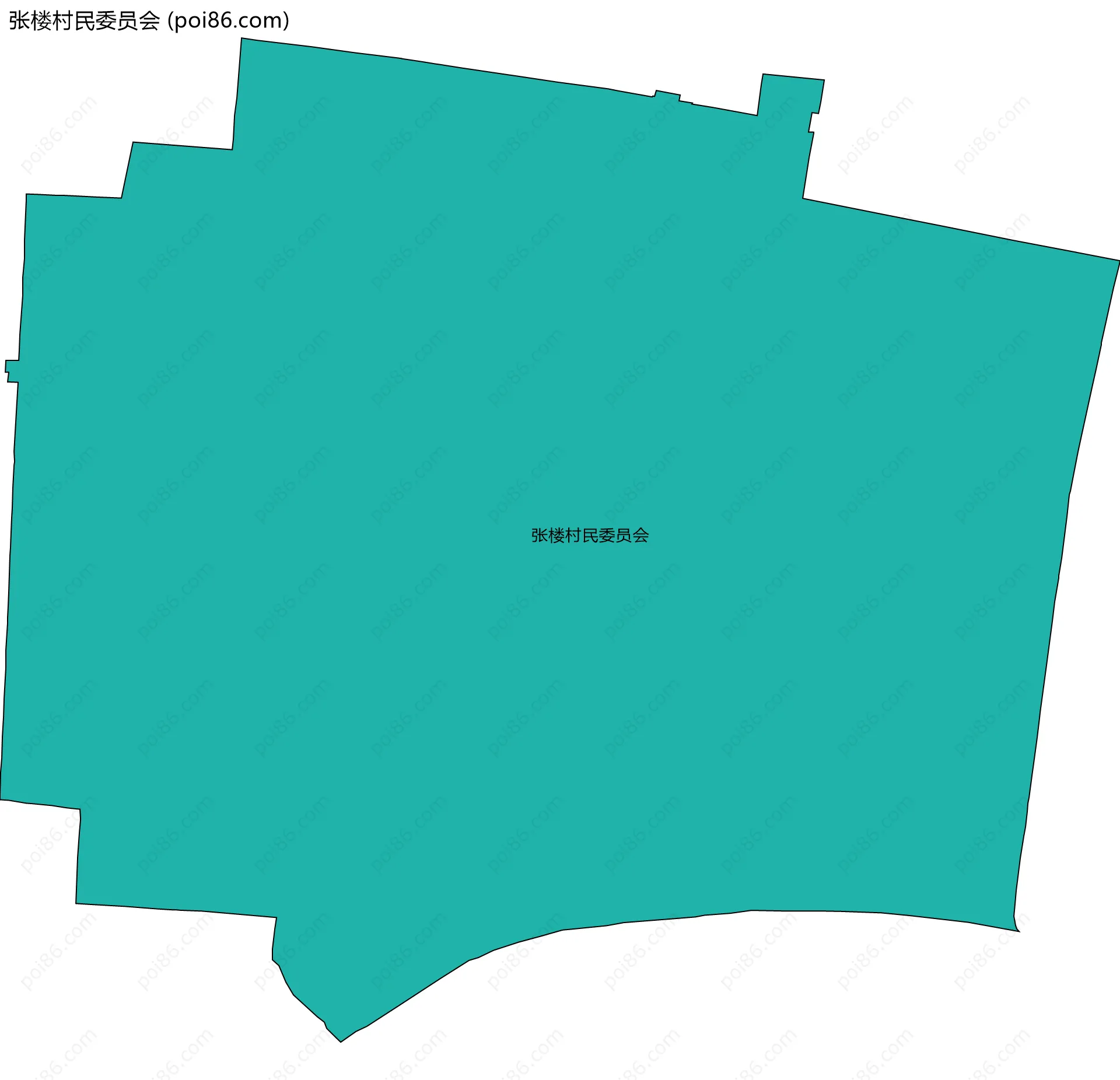 张楼村民委员会边界地图