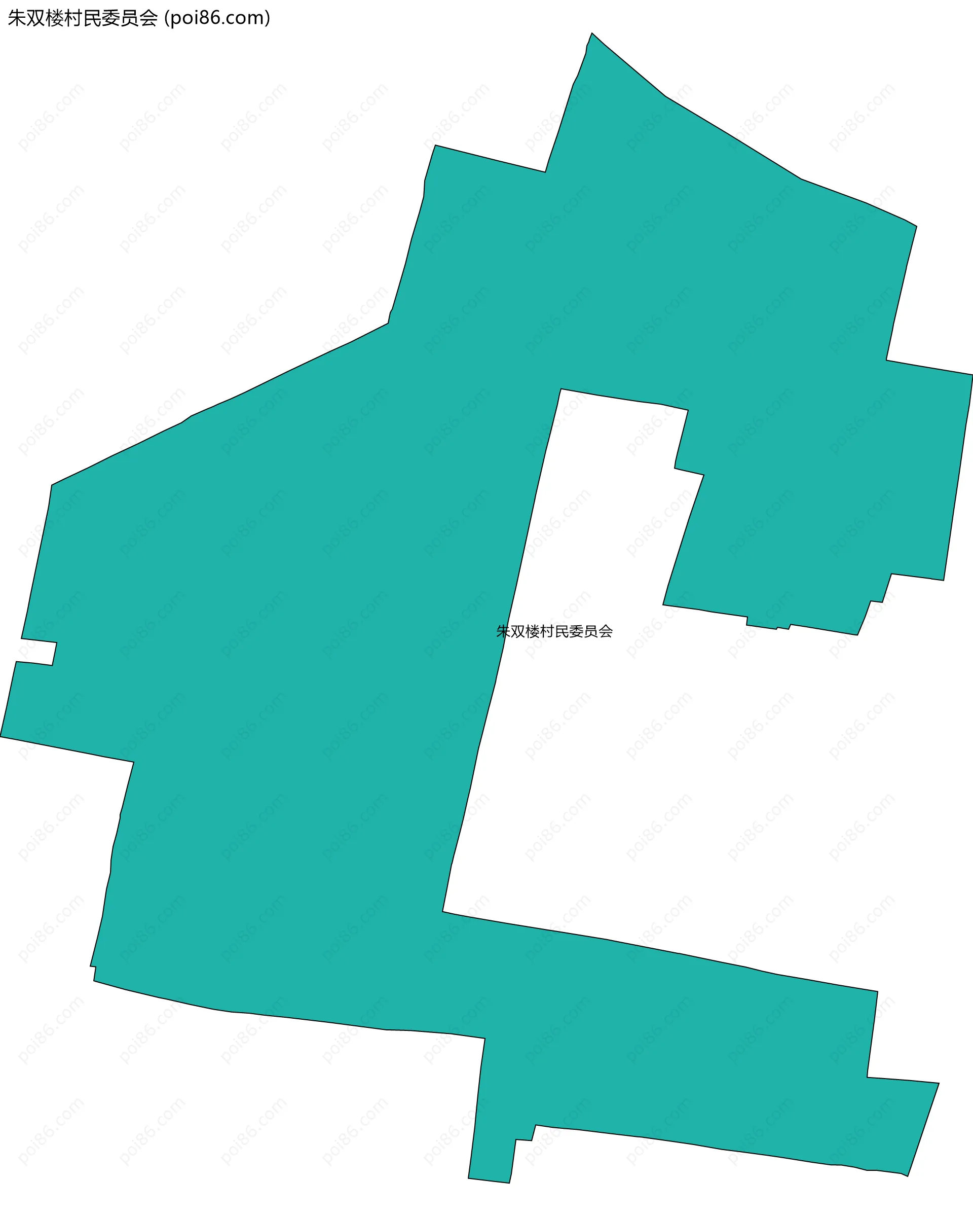 朱双楼村民委员会边界地图
