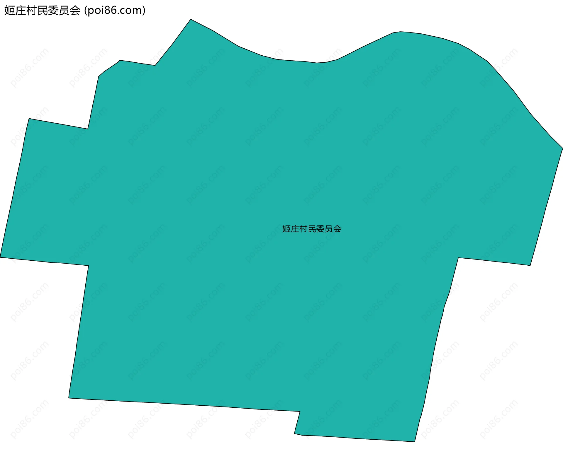姬庄村民委员会边界地图