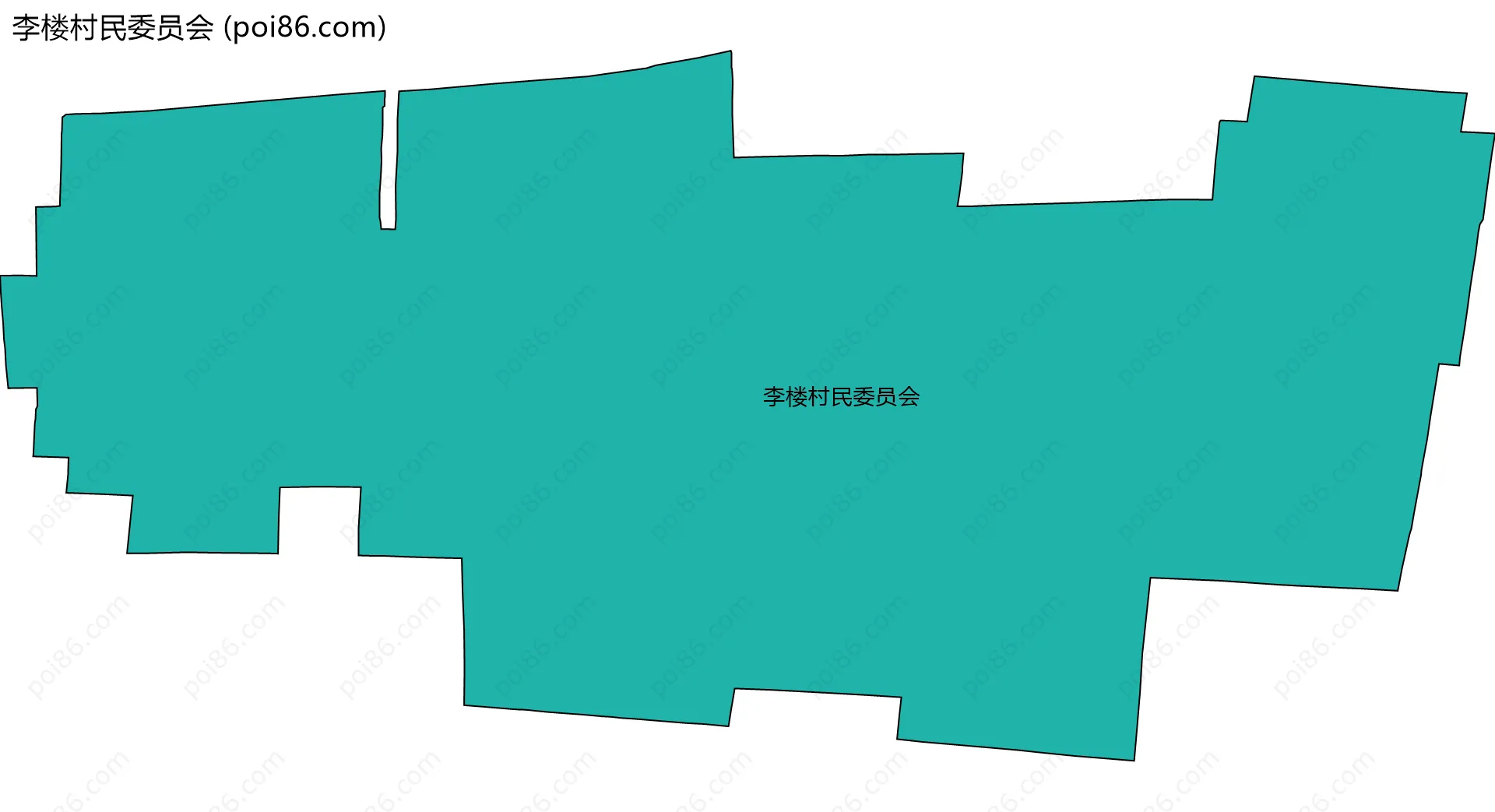 李楼村民委员会边界地图