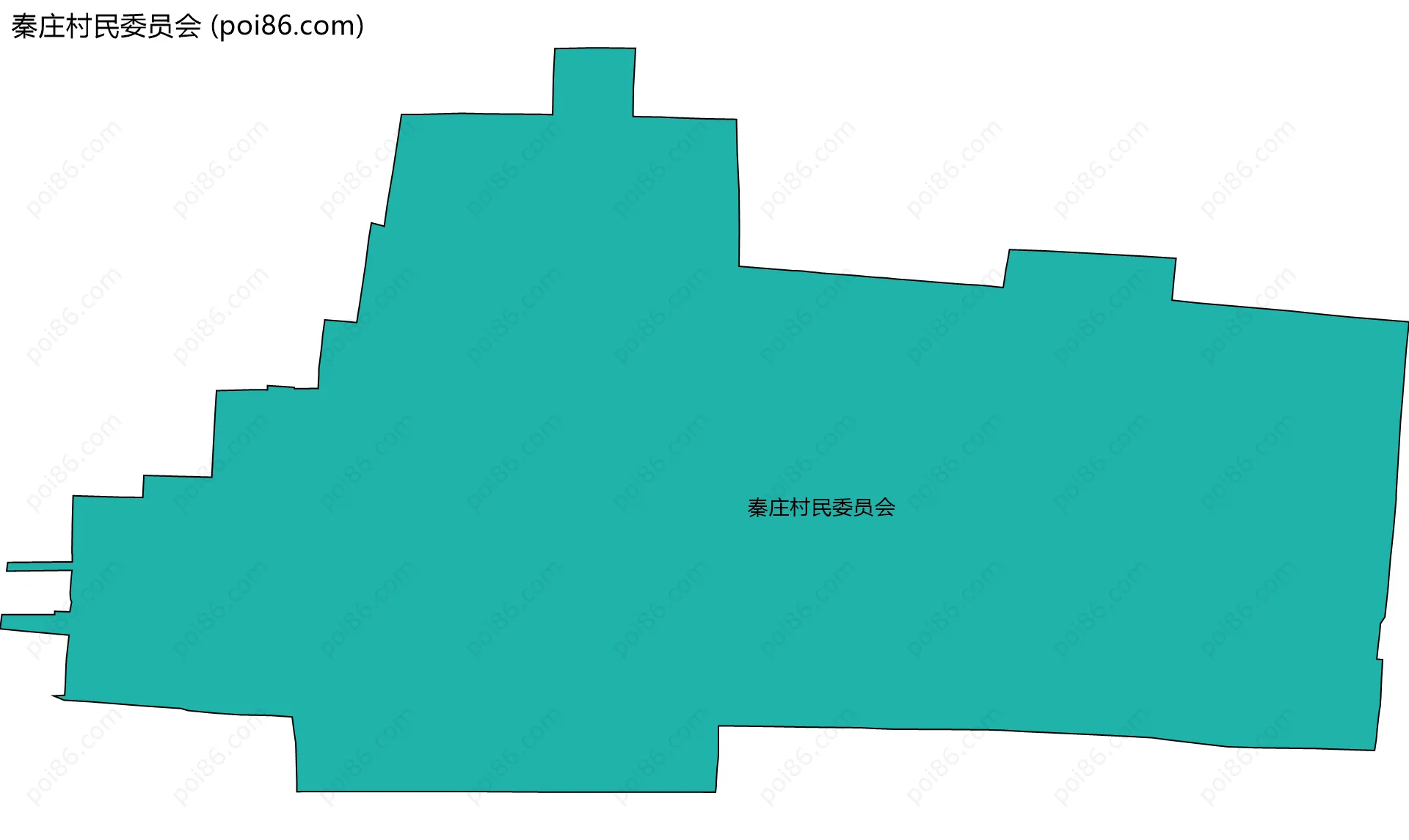 秦庄村民委员会边界地图