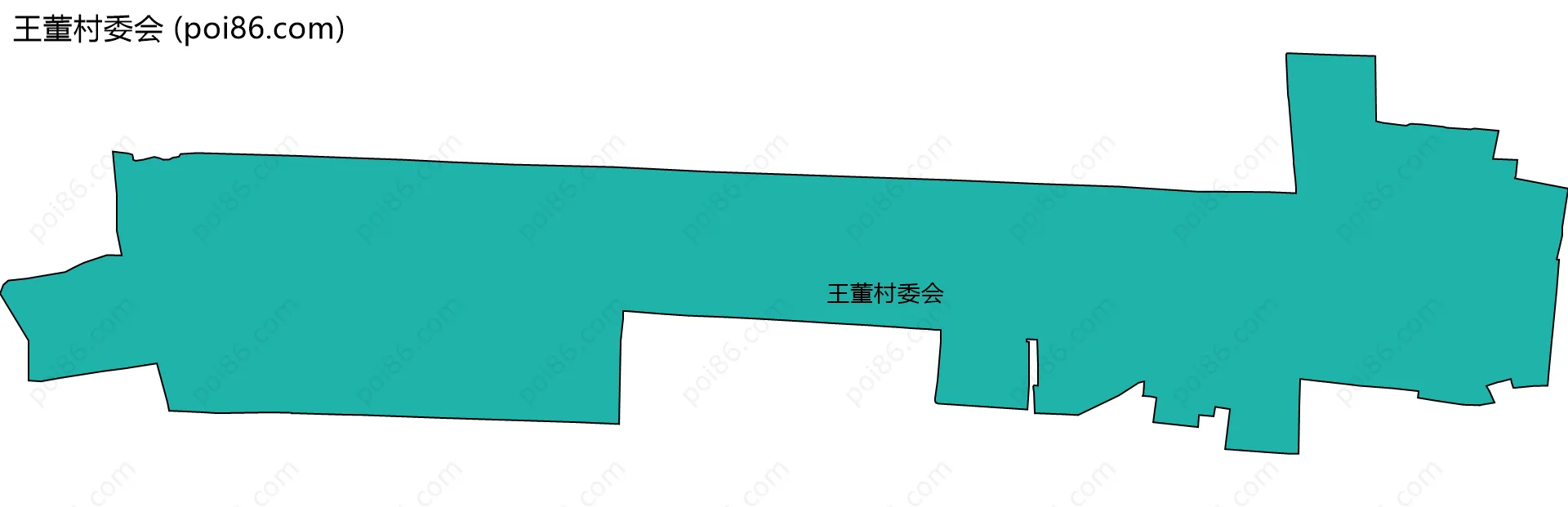 王董村委会边界地图