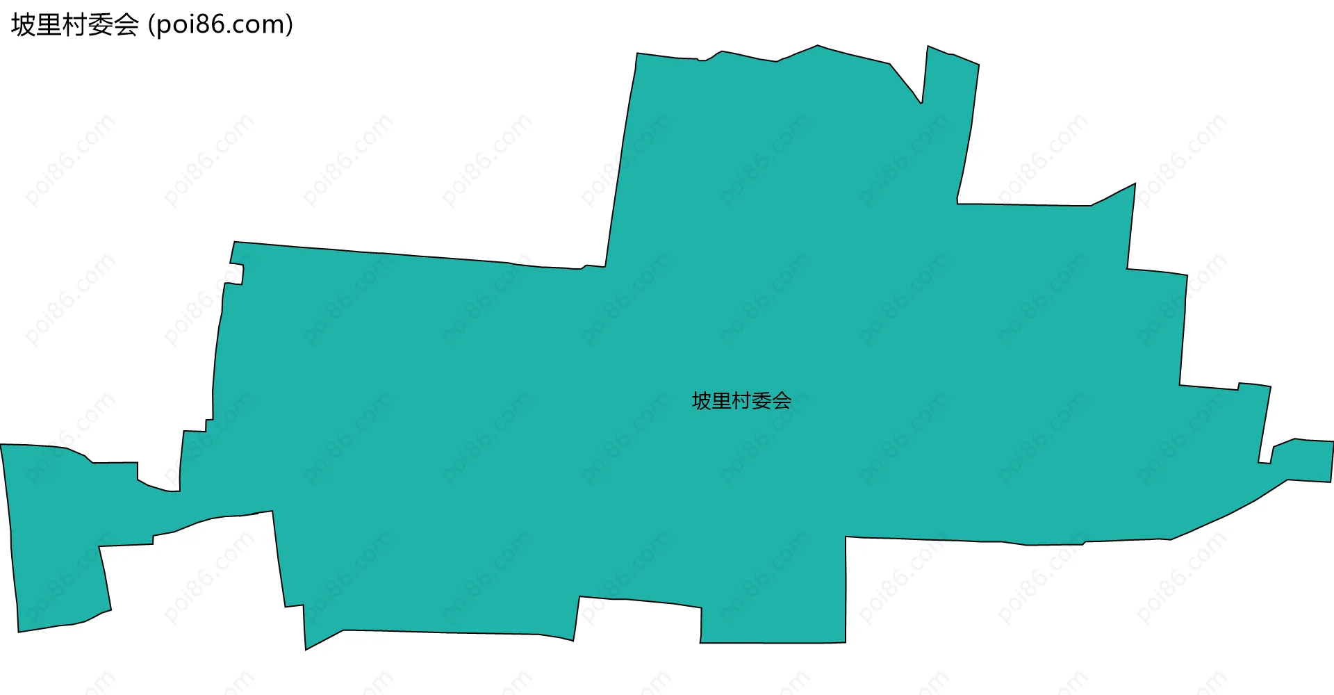 坡里村委会边界地图