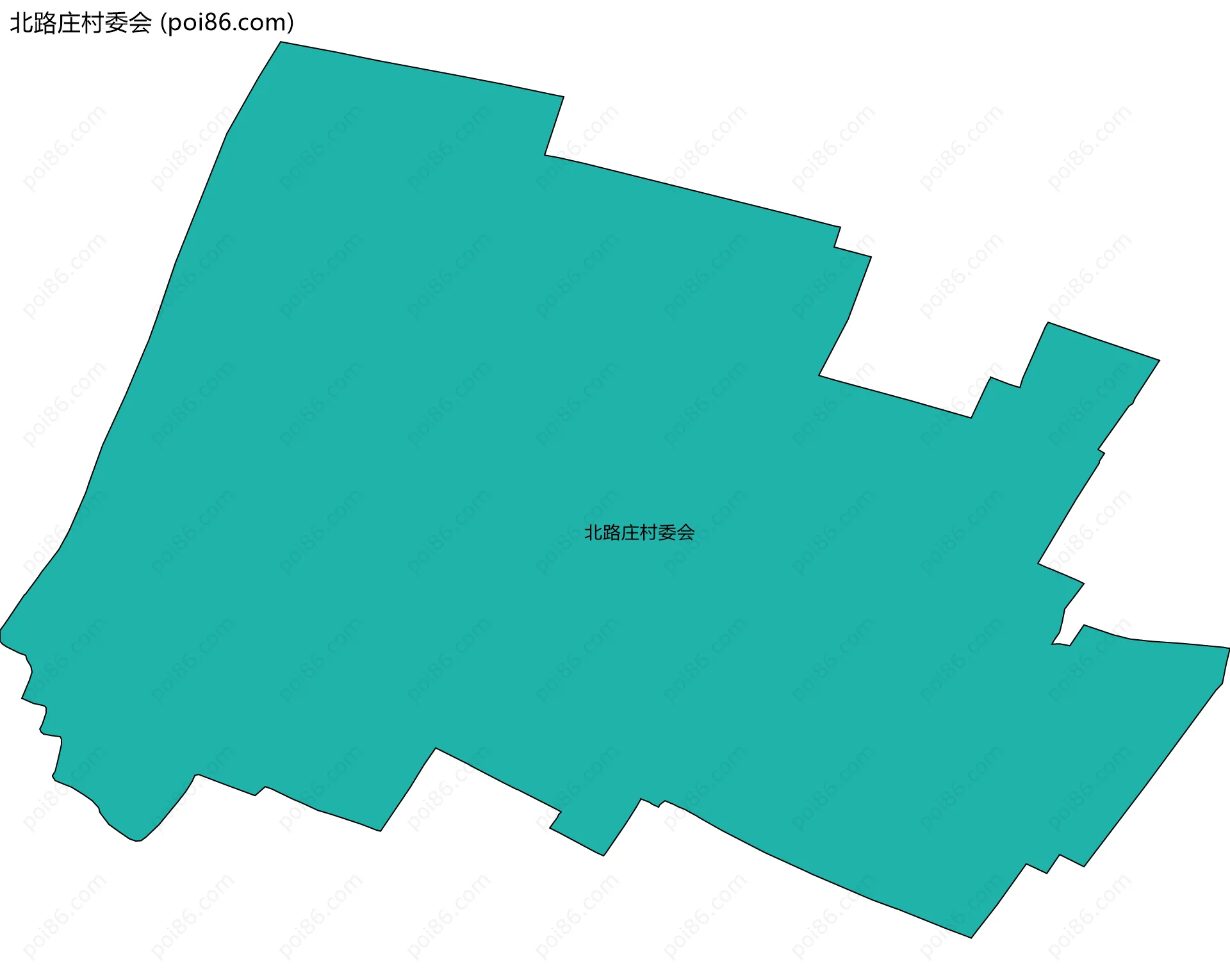 北路庄村委会边界地图