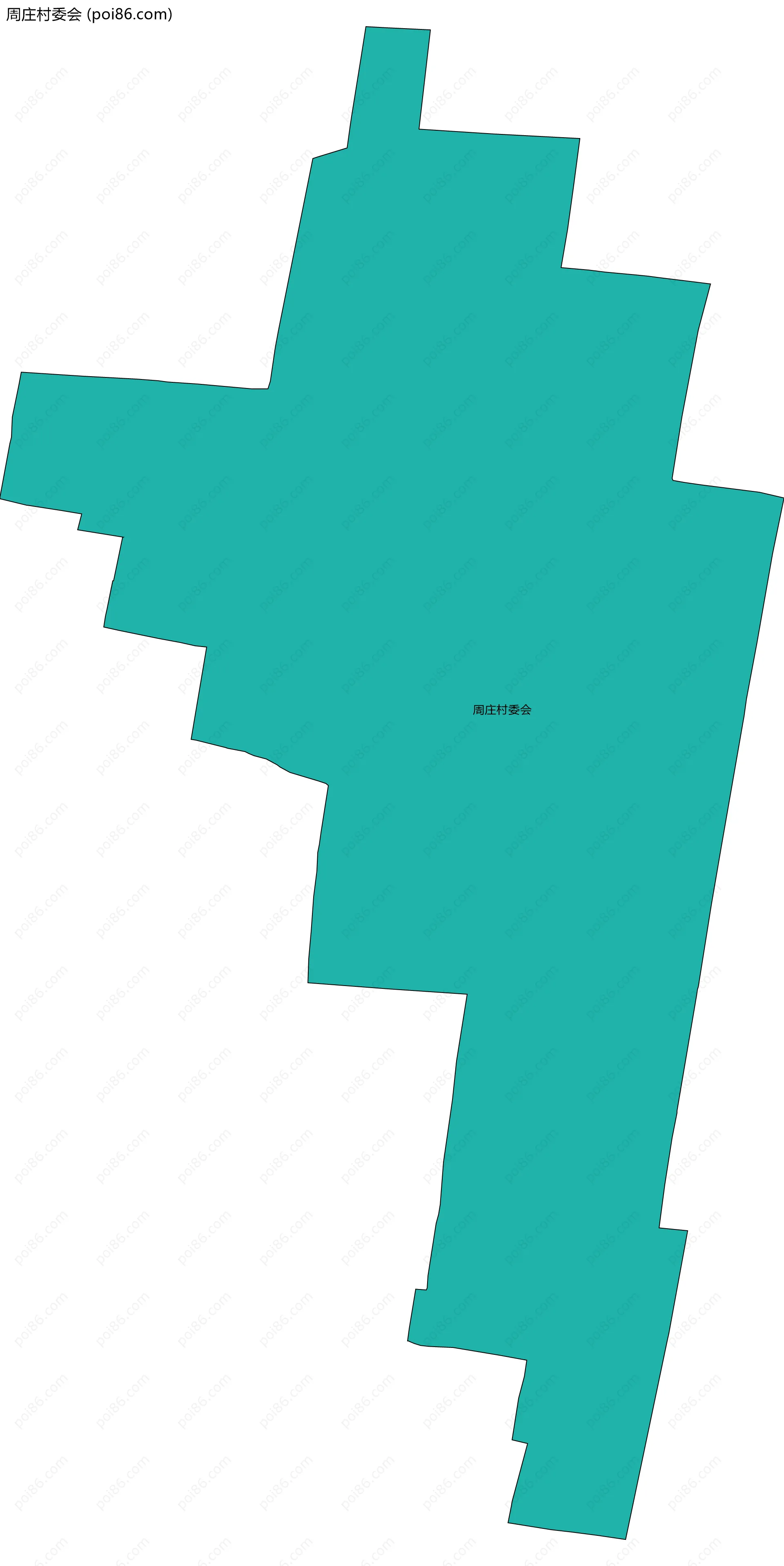 周庄村委会边界地图