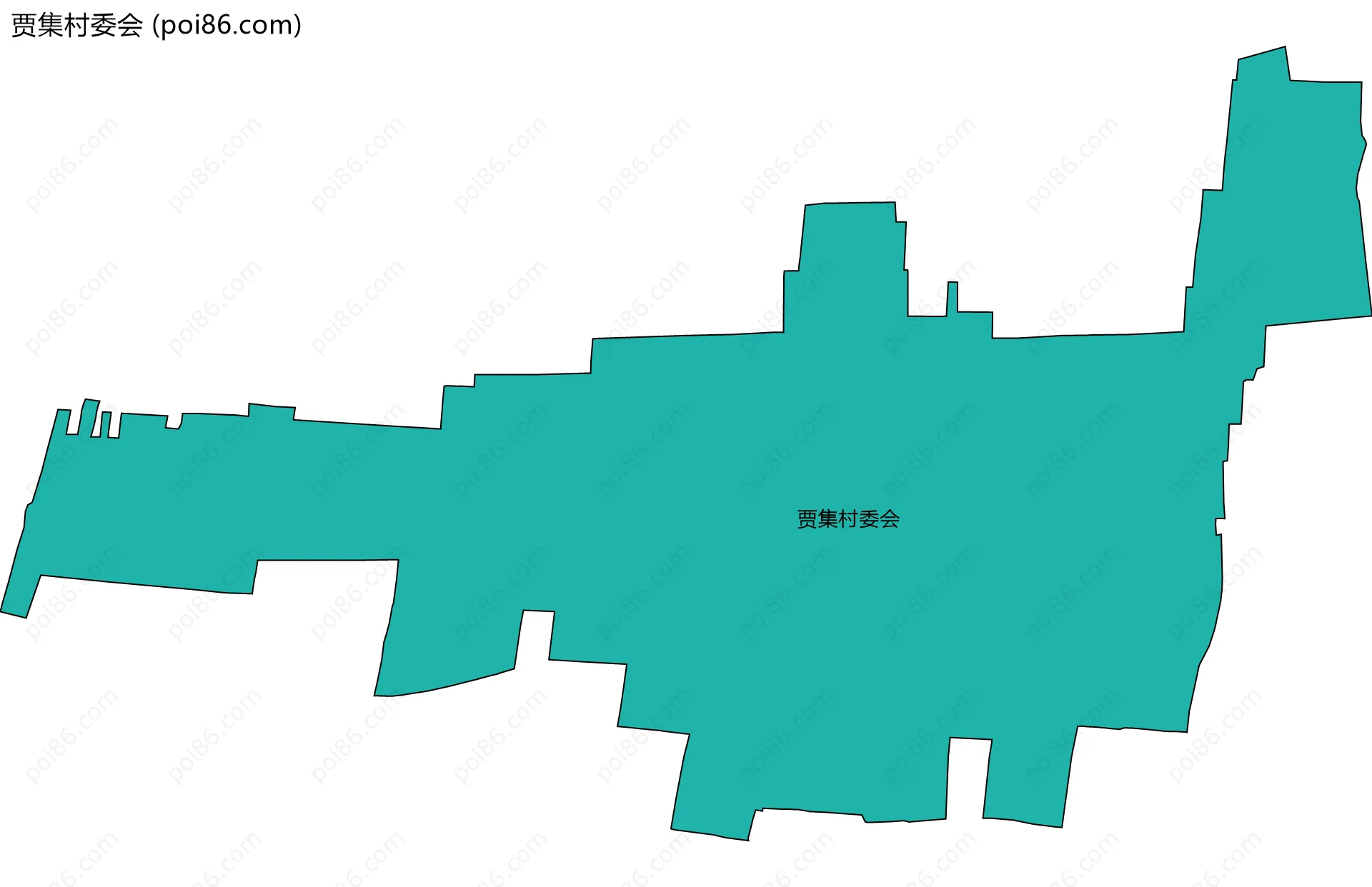 贾集村委会边界地图
