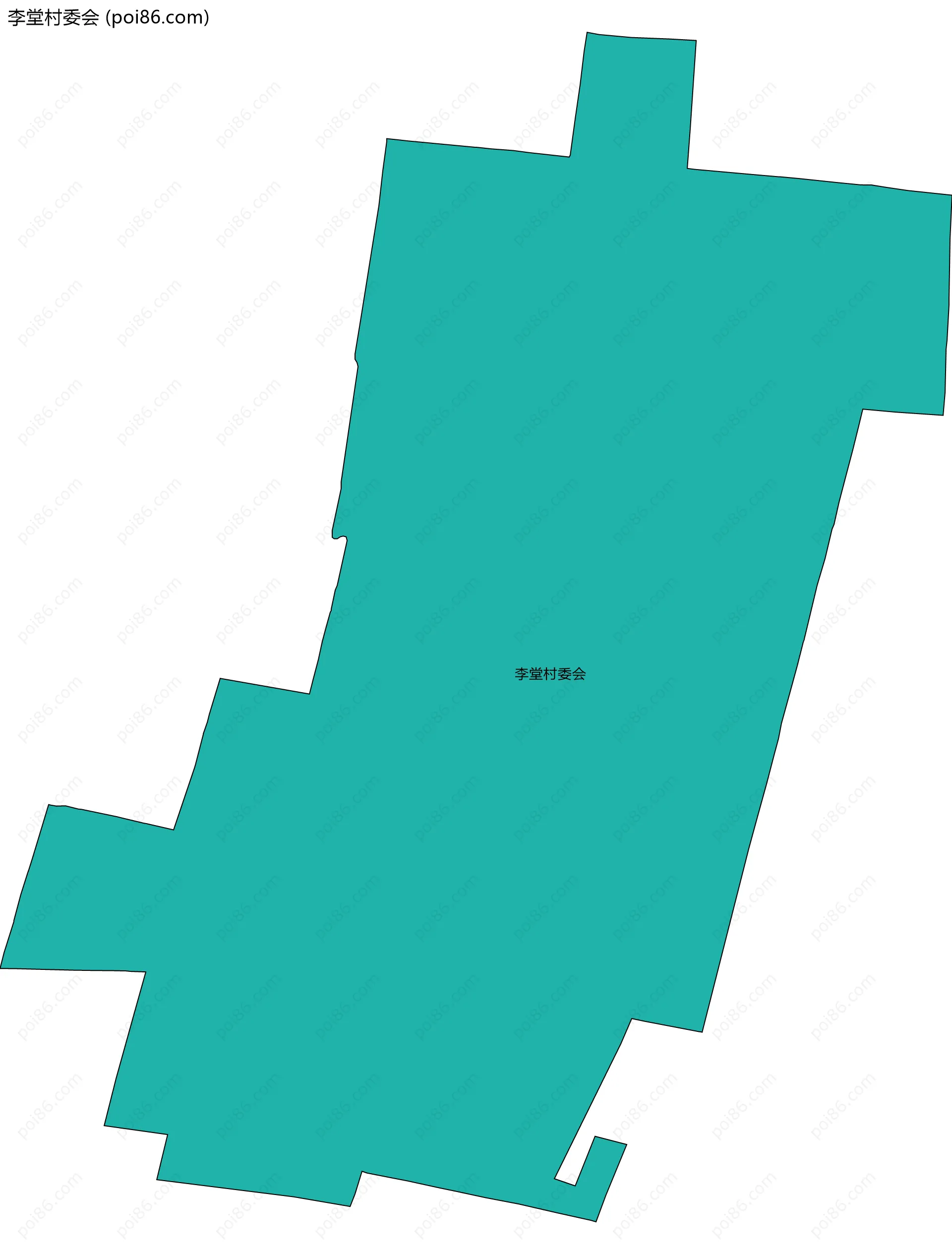 李堂村委会边界地图