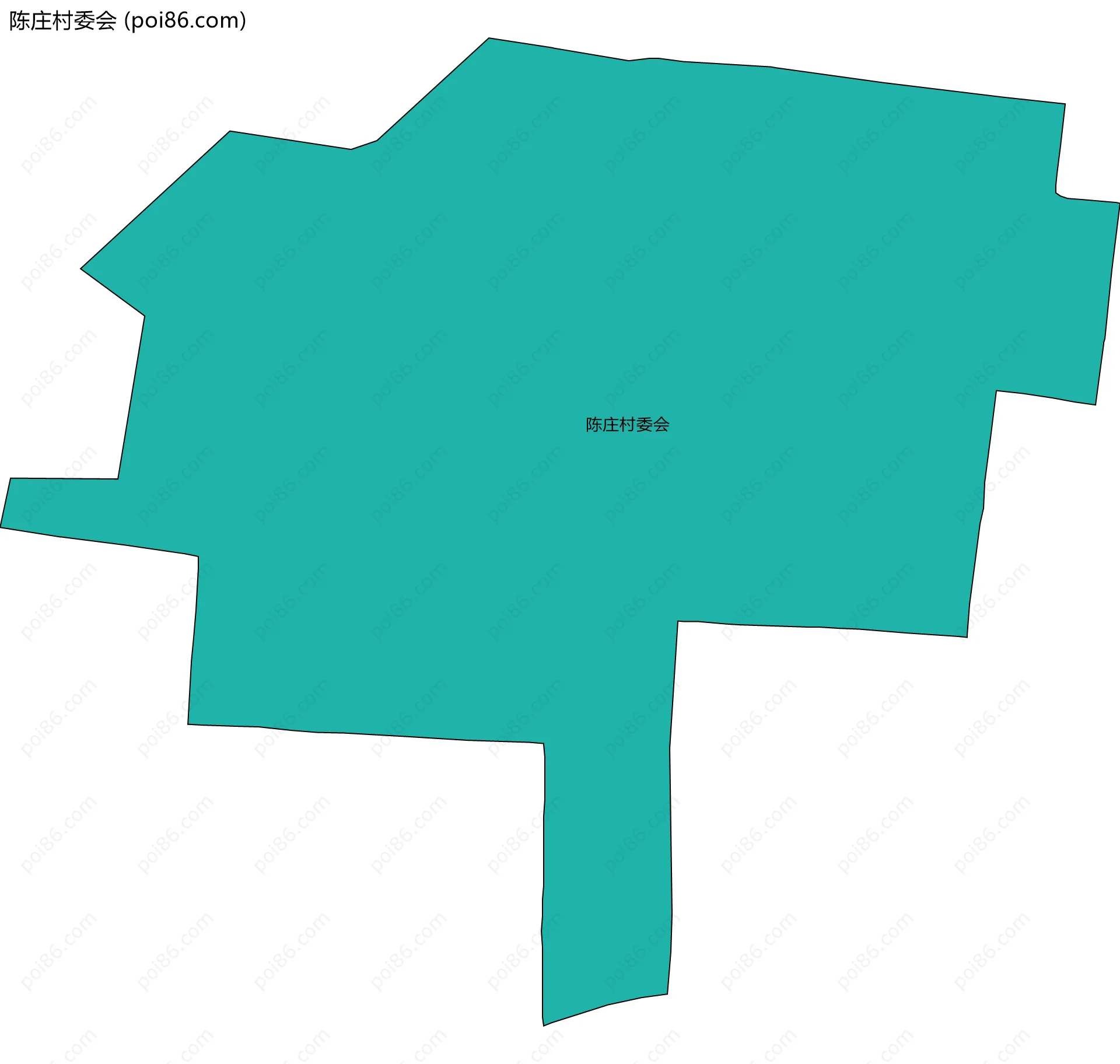 陈庄村委会边界地图