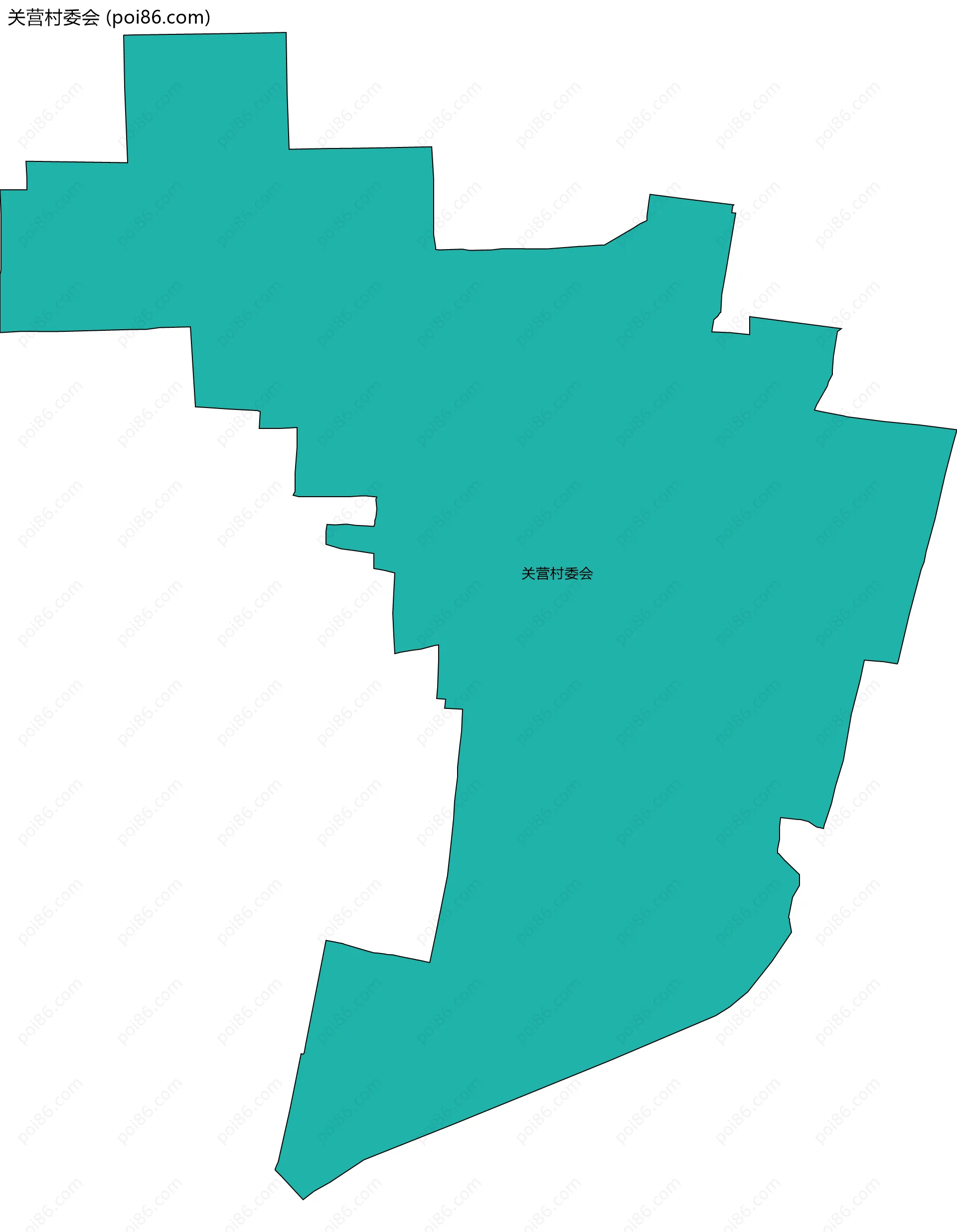 关营村委会边界地图
