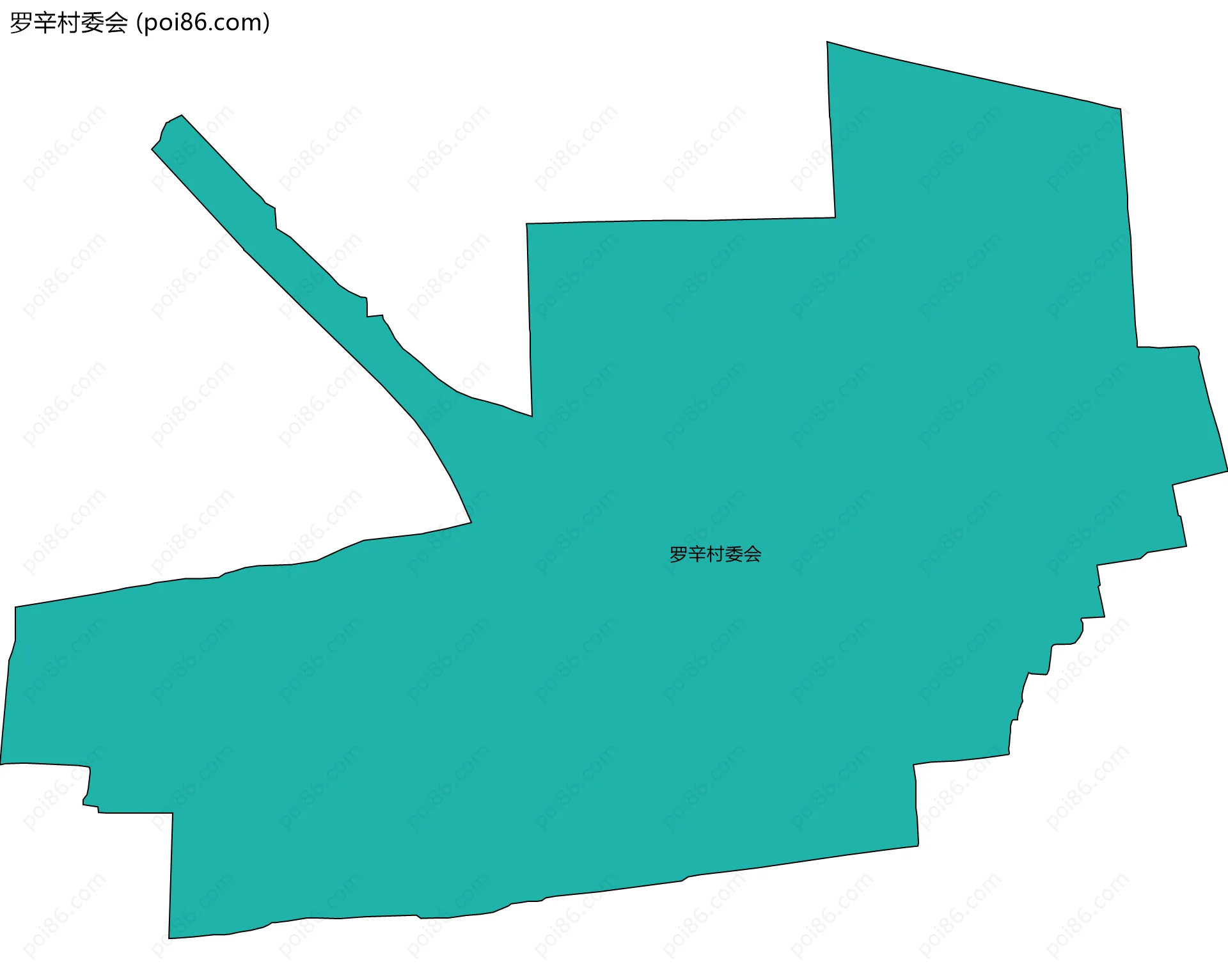 罗辛村委会边界地图