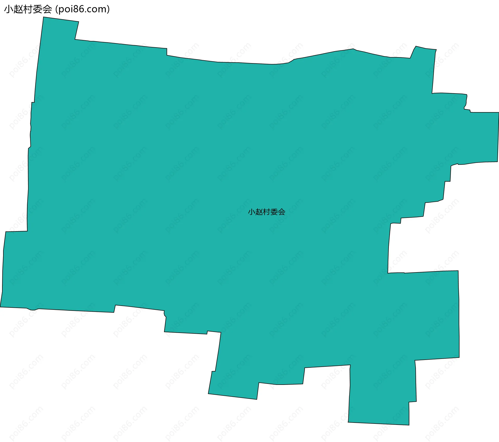 小赵村委会边界地图