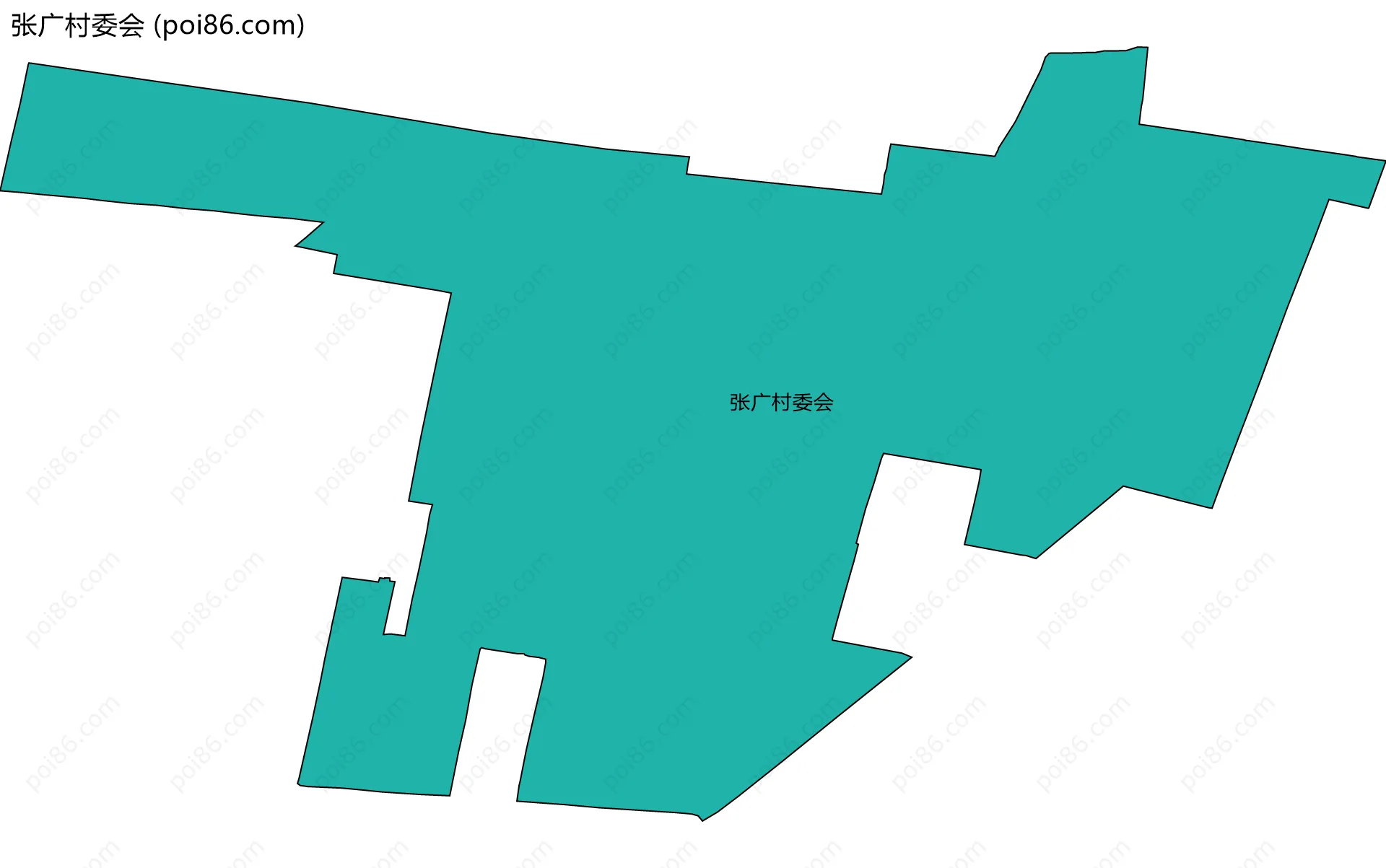 张广村委会边界地图
