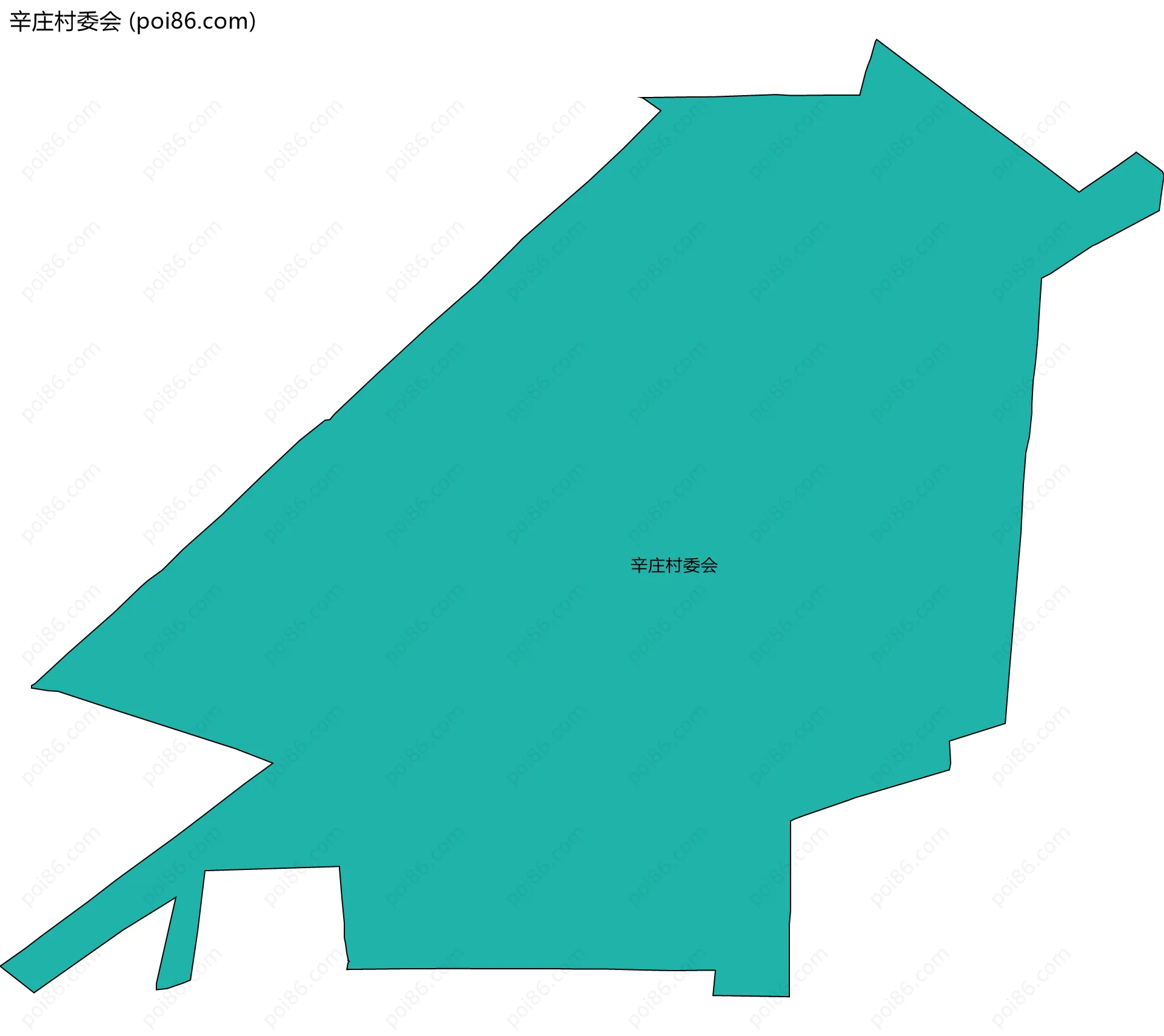 辛庄村委会边界地图