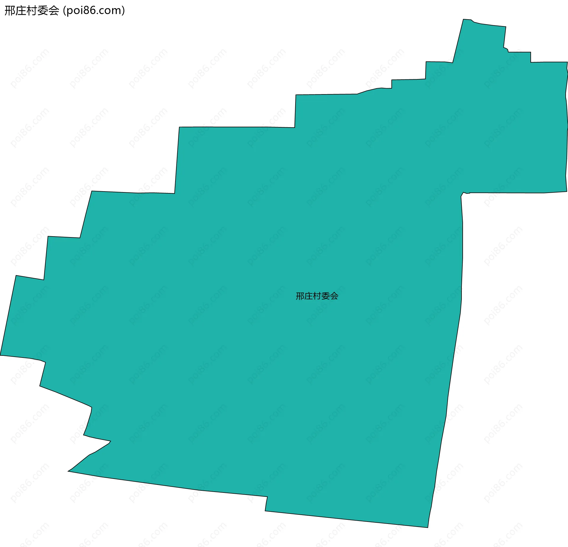 邢庄村委会边界地图