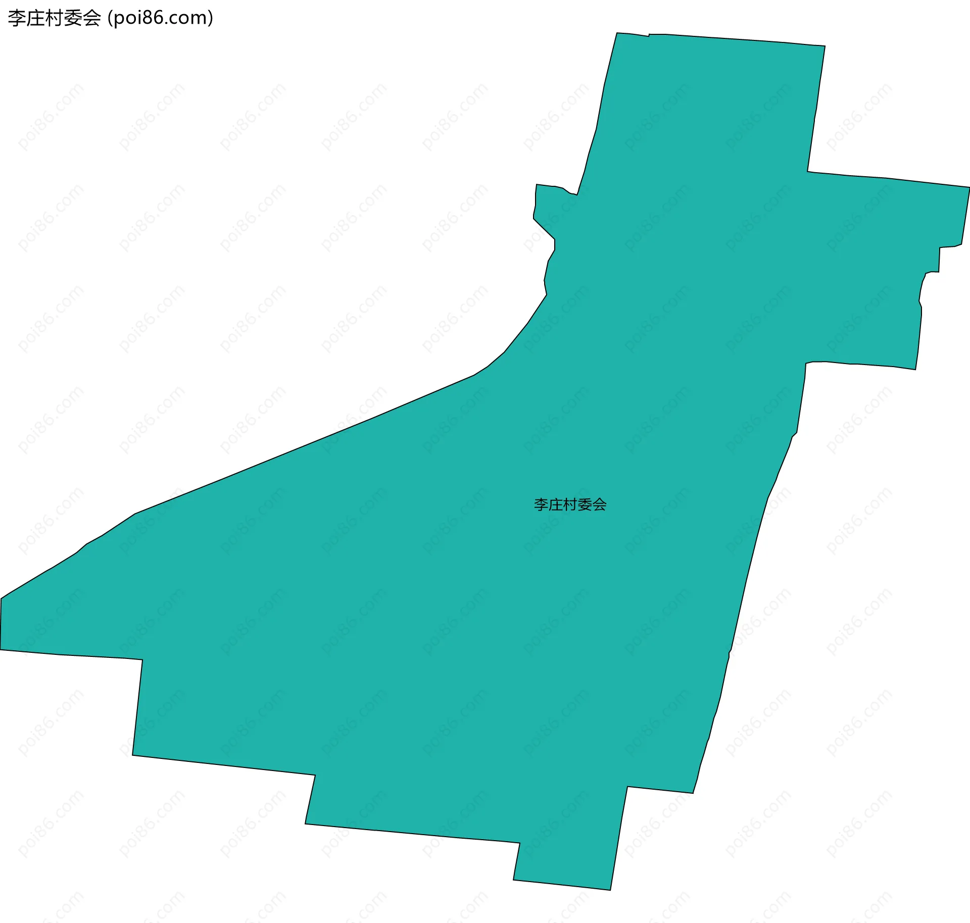 李庄村委会边界地图