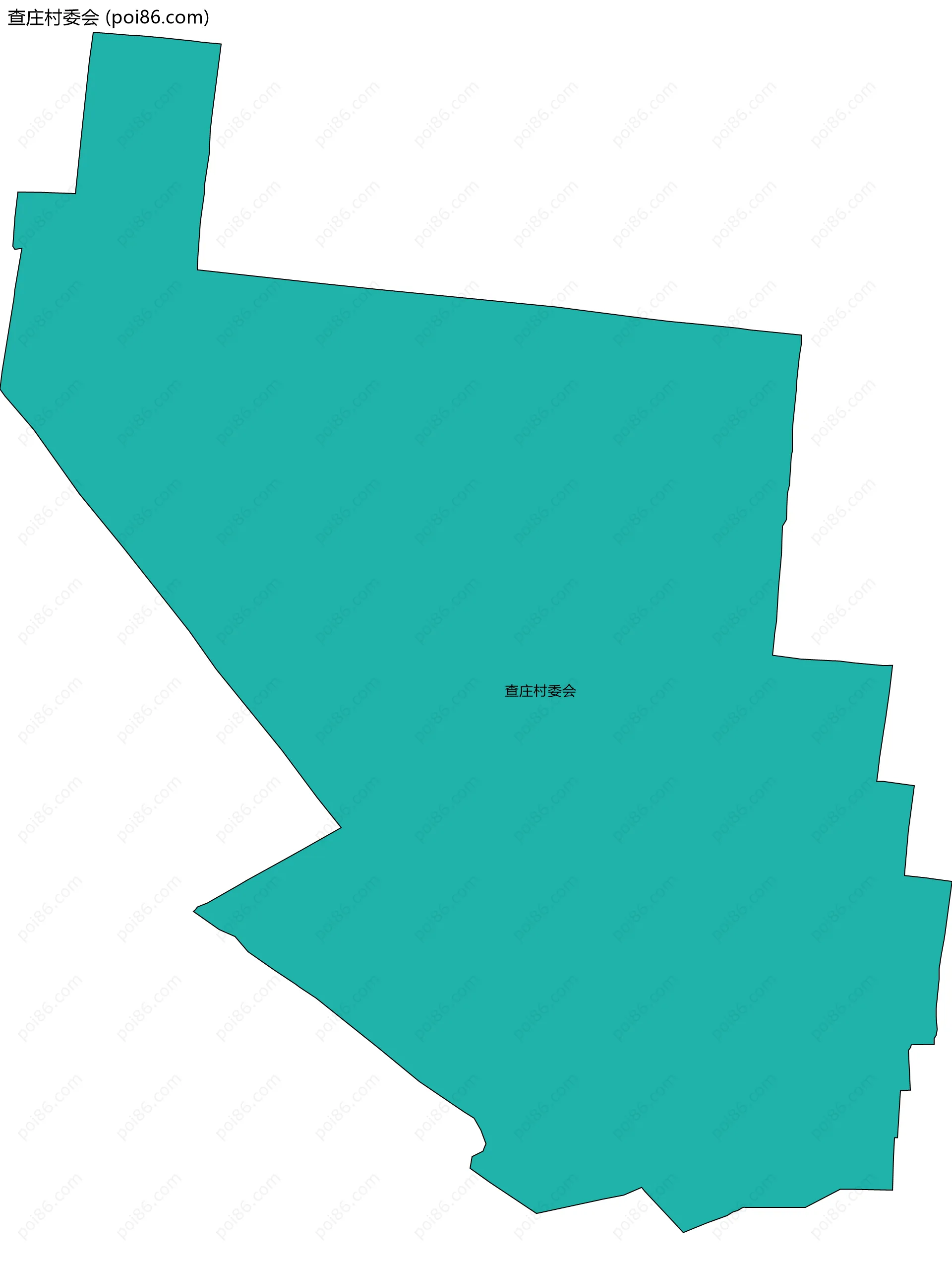 查庄村委会边界地图
