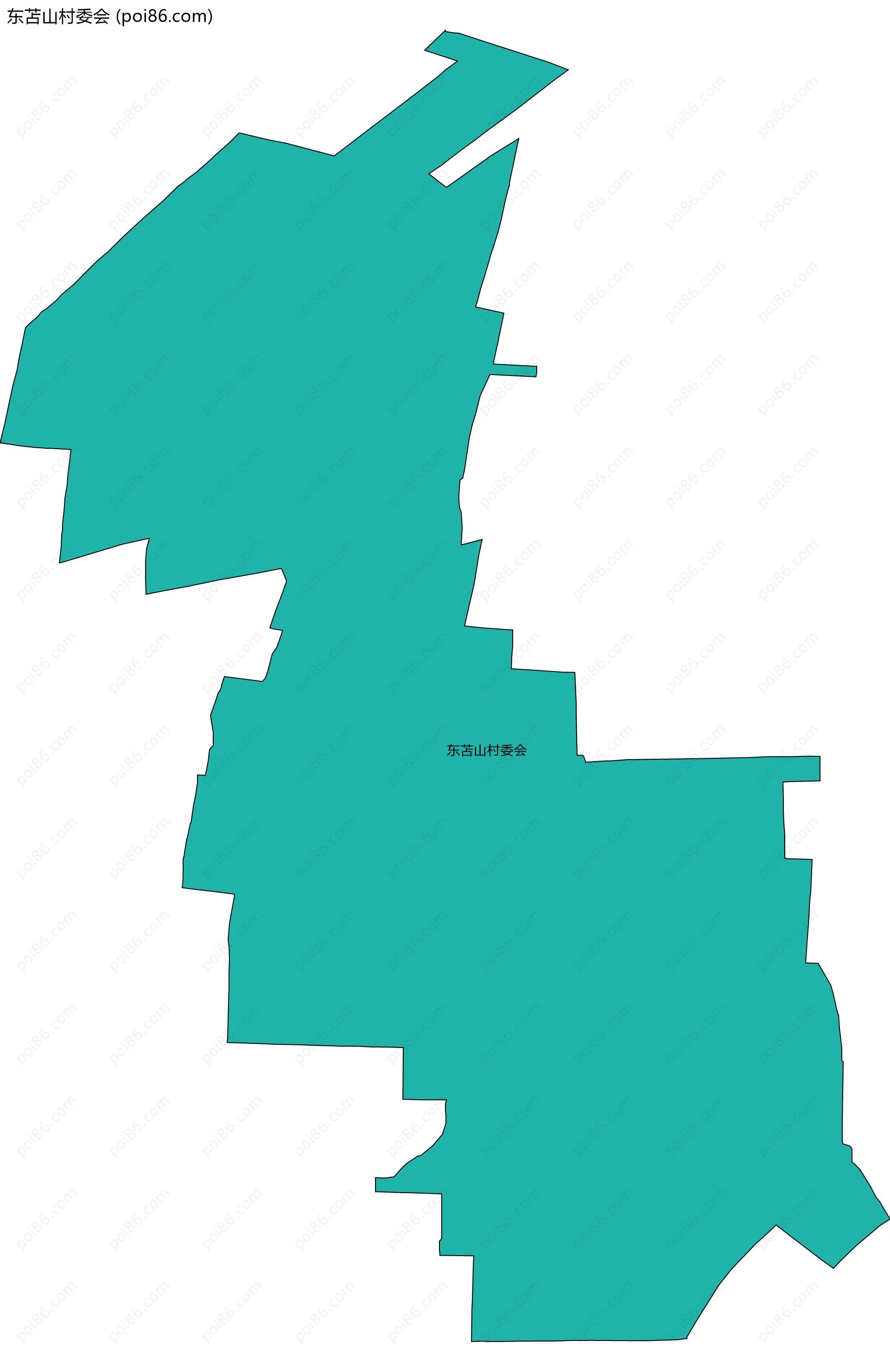 东苫山村委会边界地图