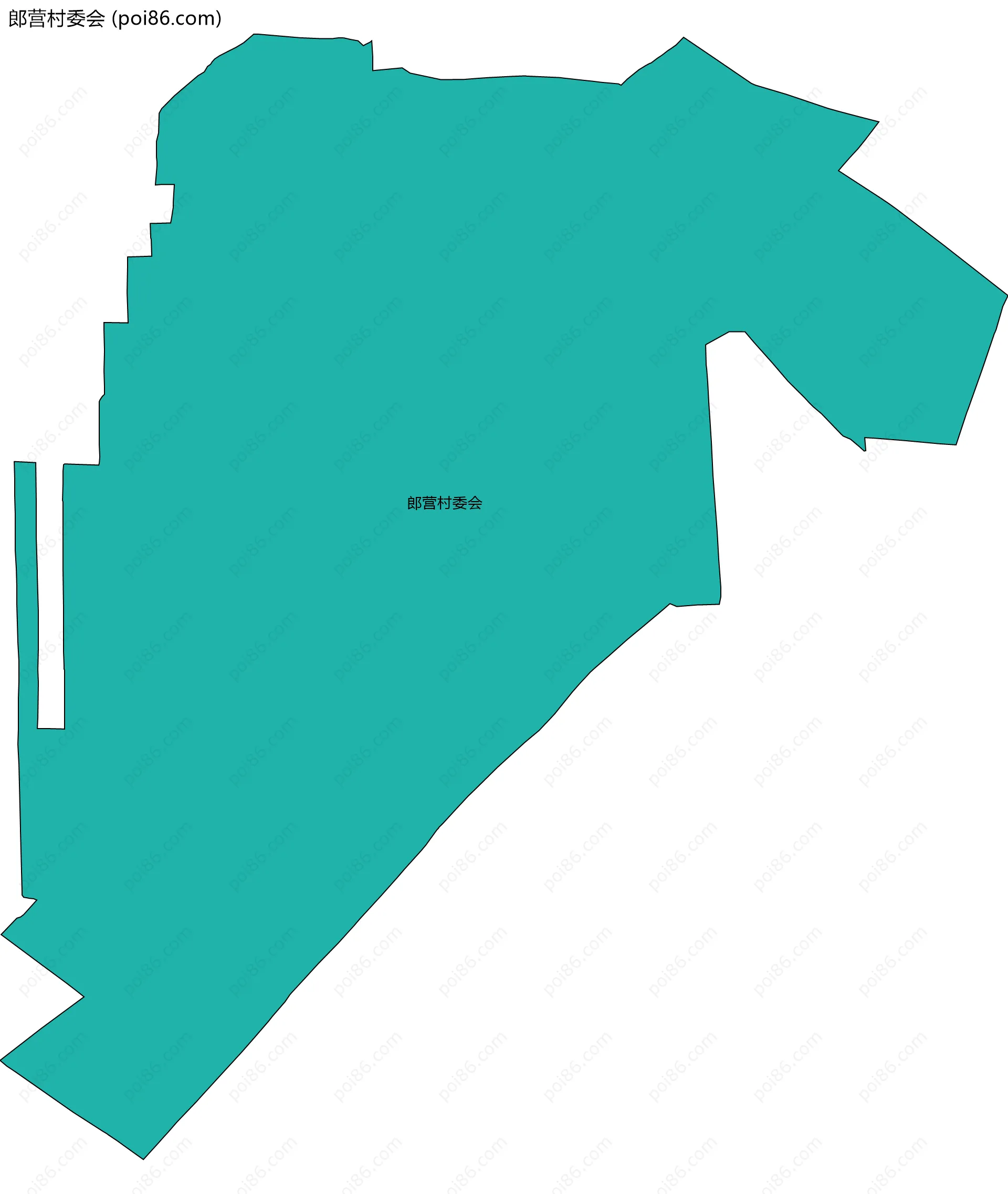 郎营村委会边界地图