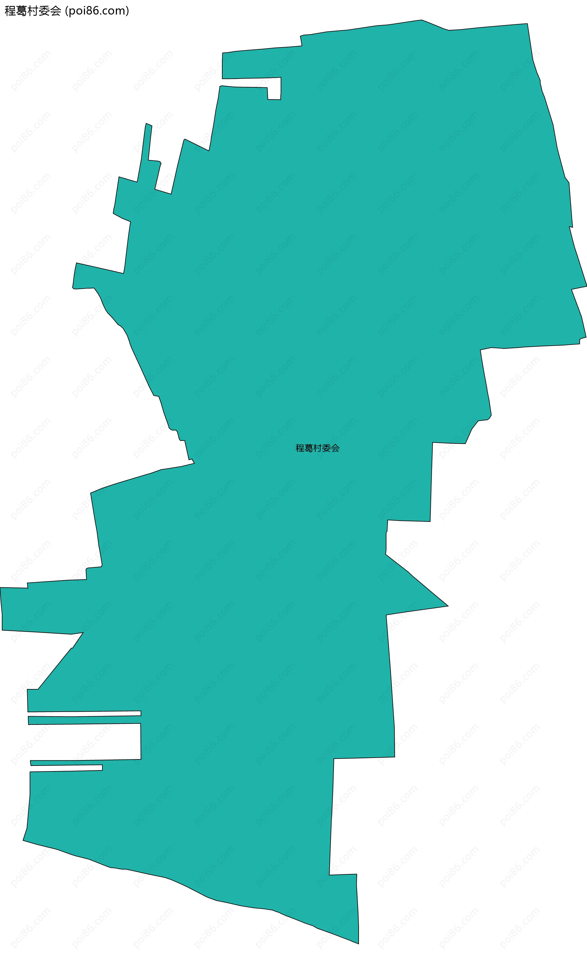 程葛村委会边界地图