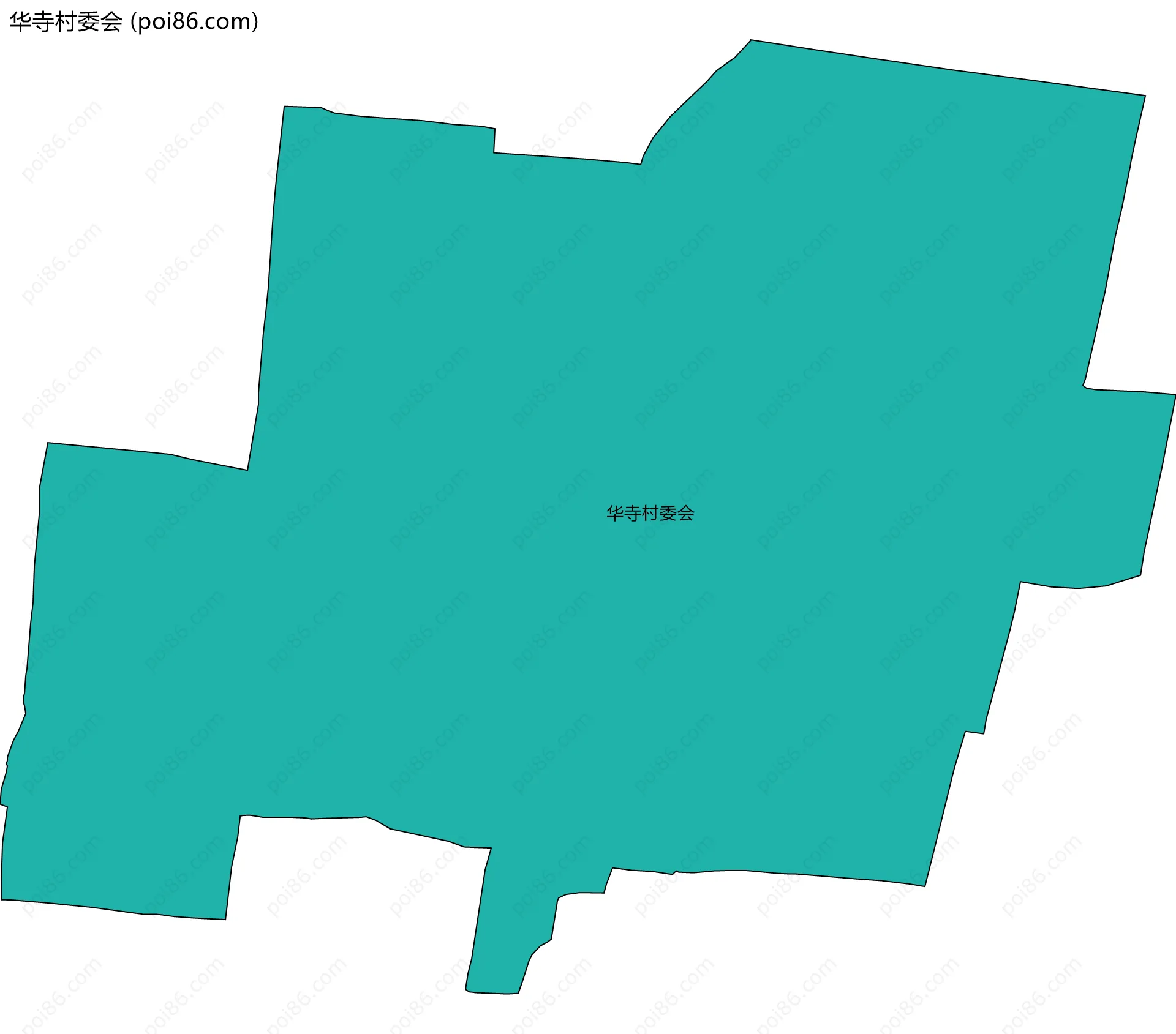华寺村委会边界地图