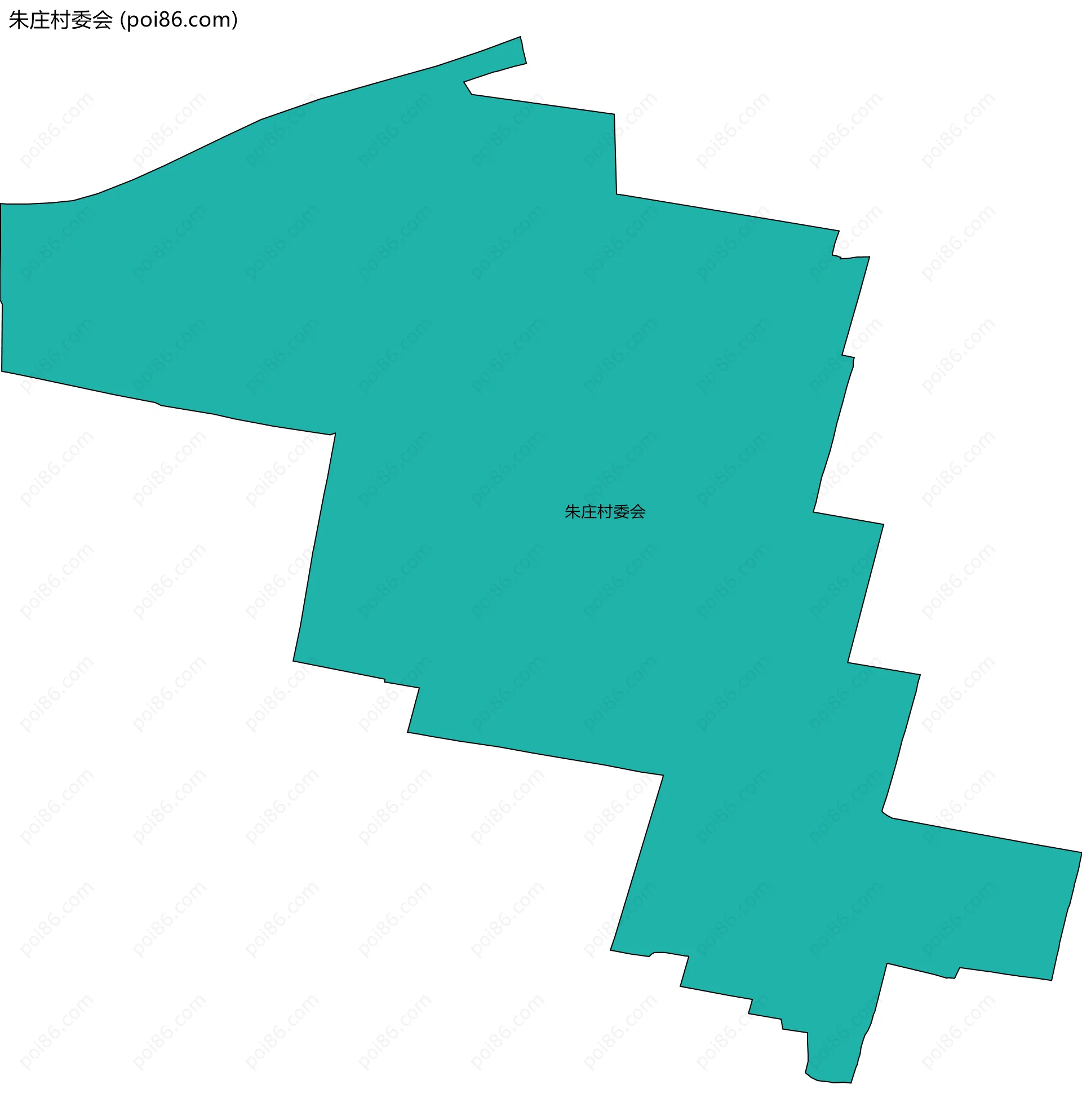 朱庄村委会边界地图